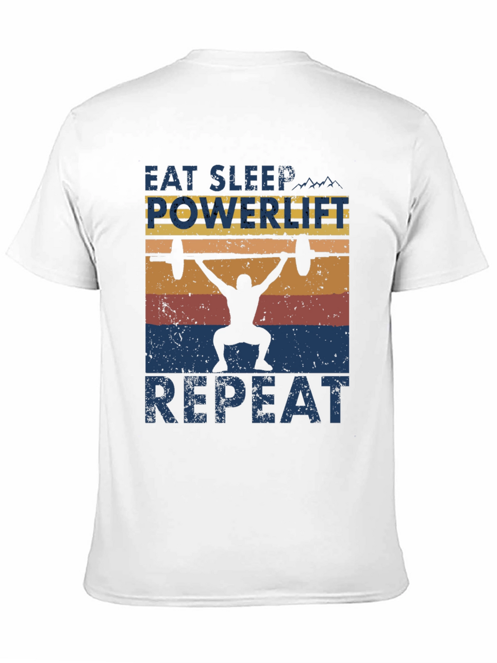 Eat Sleep Powerlift Repeat Mens Graphic Tee