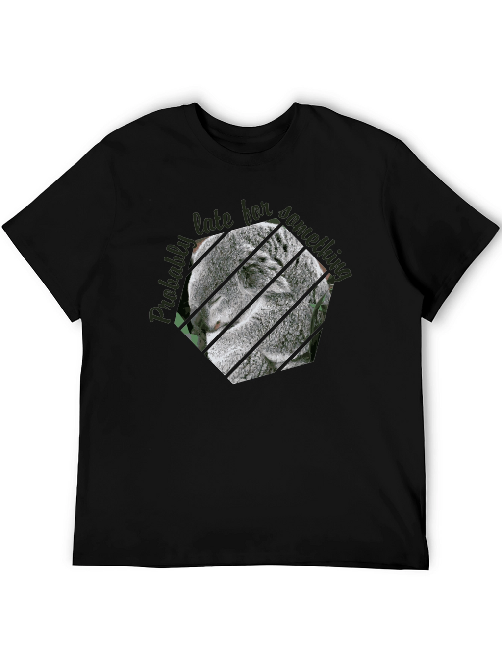 Koala Late Graphic Tee - Casual Comfort