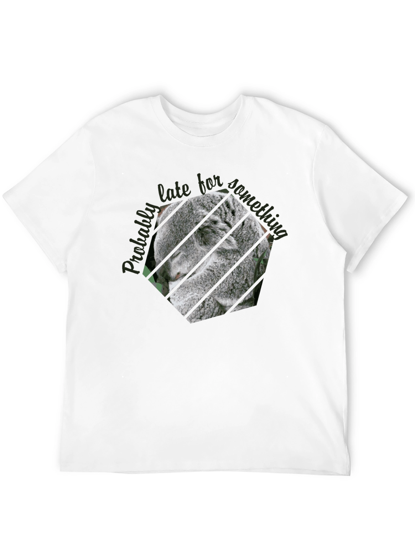 Koala Late Graphic Tee - Casual Comfort