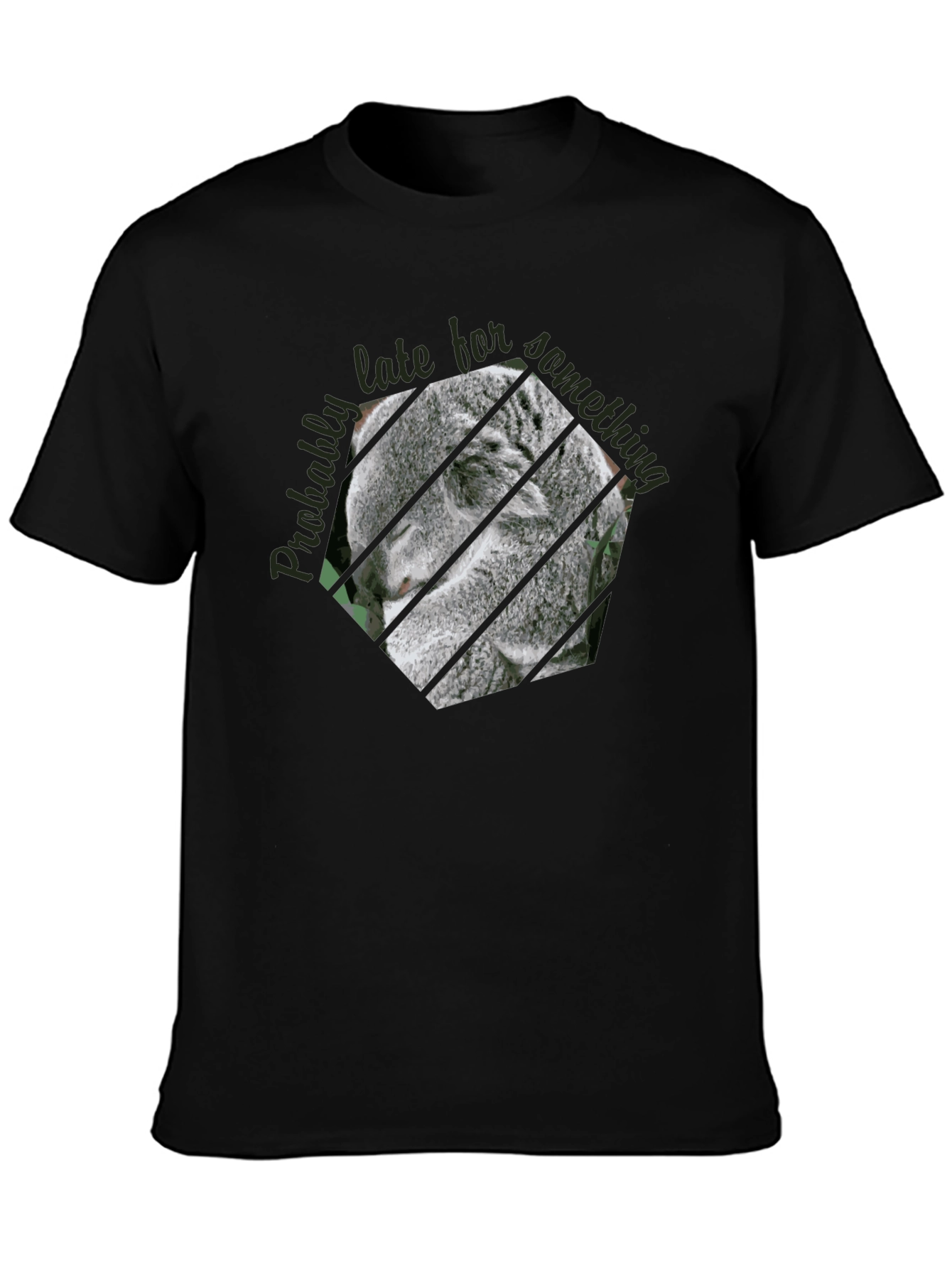 Koala Late Graphic Tee - Casual Comfort