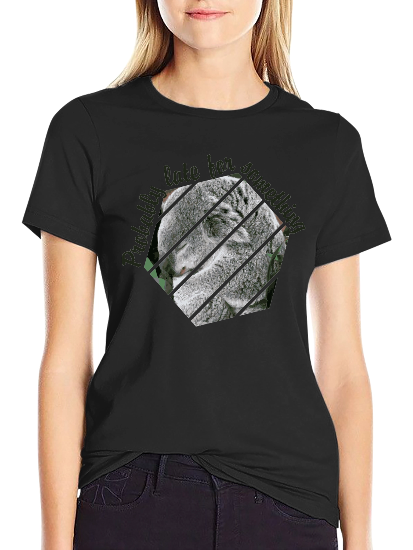 Koala Late Graphic Tee - Casual Comfort