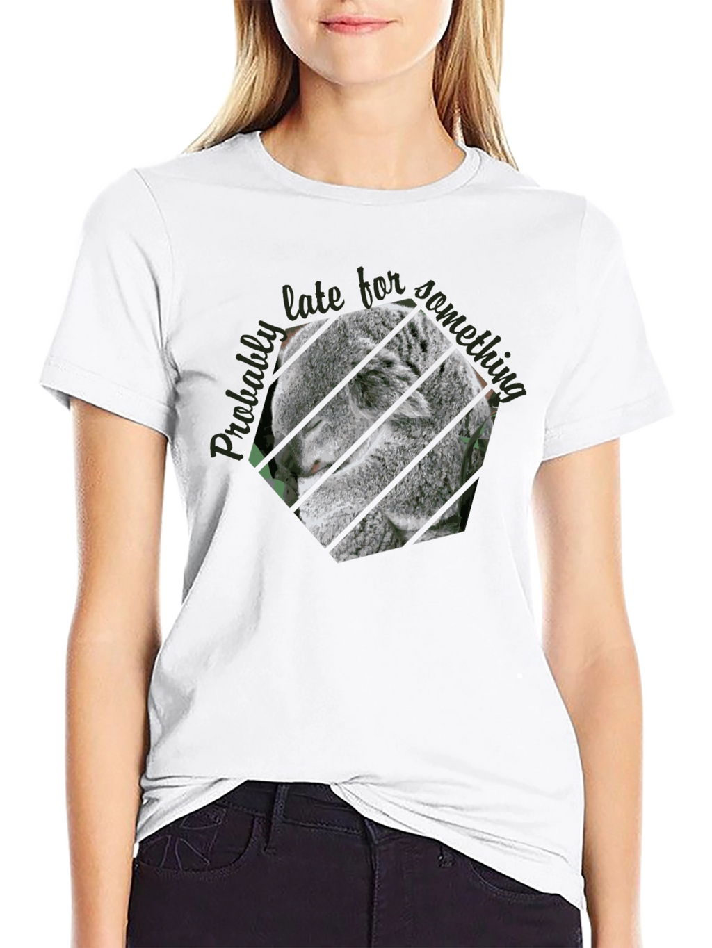 Koala Late Graphic Tee - Casual Comfort