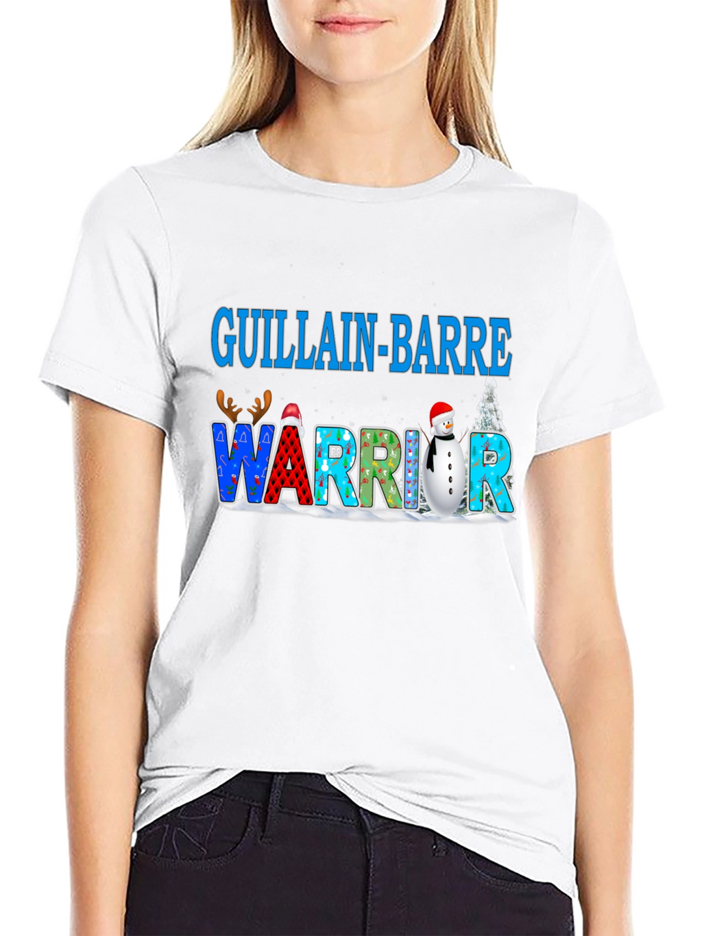 Guillain-Barre Warrior Christmas T-Shirt