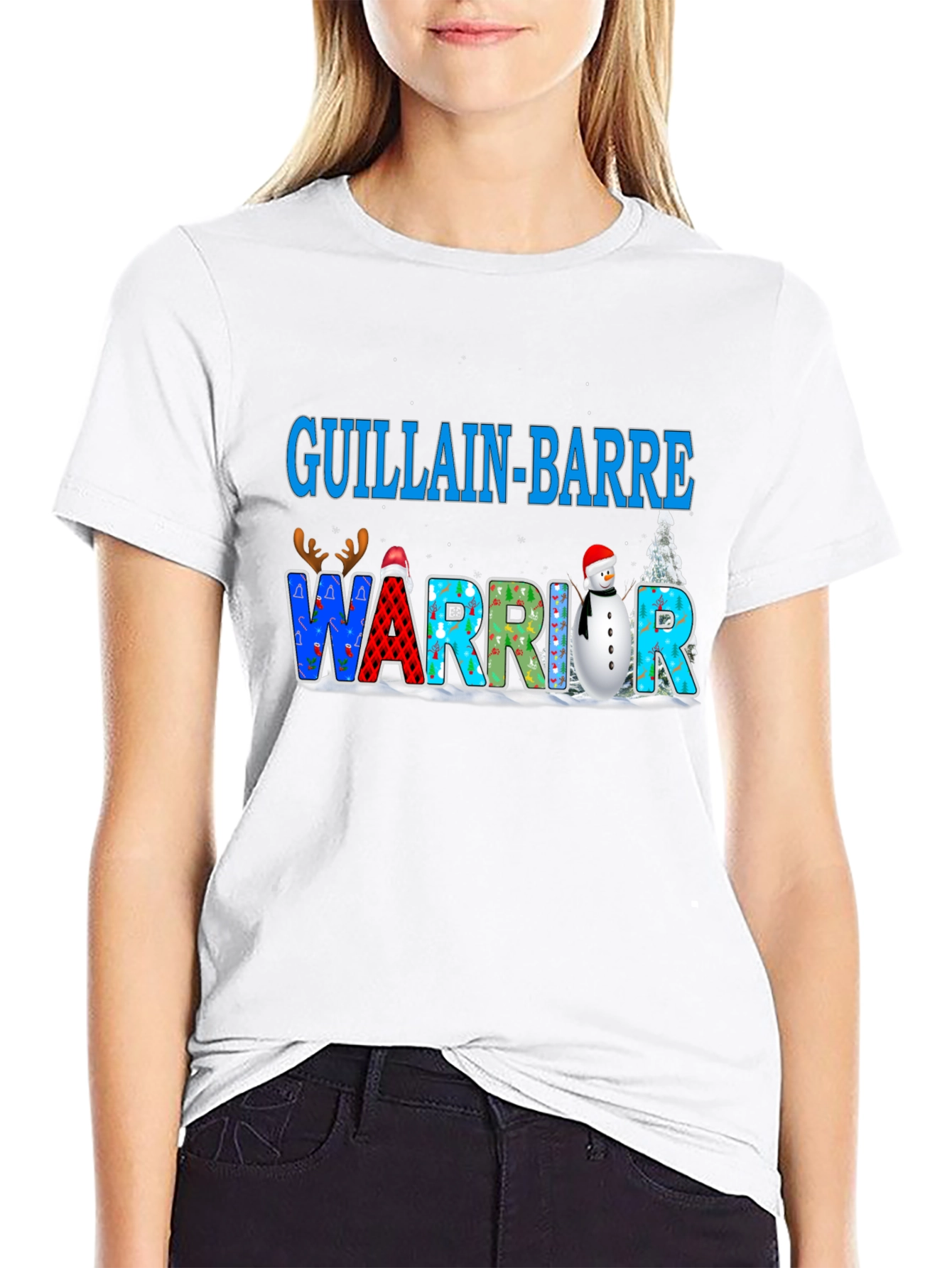Guillain-Barre Warrior Christmas T-Shirt