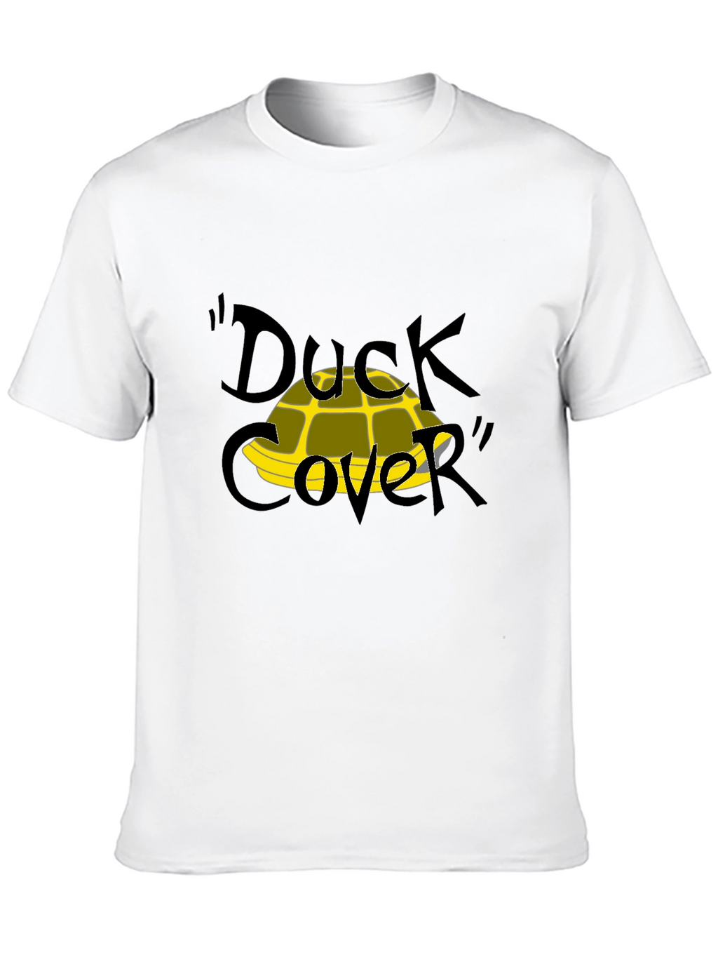 Duck Cover Funny Graphic T-Shirt