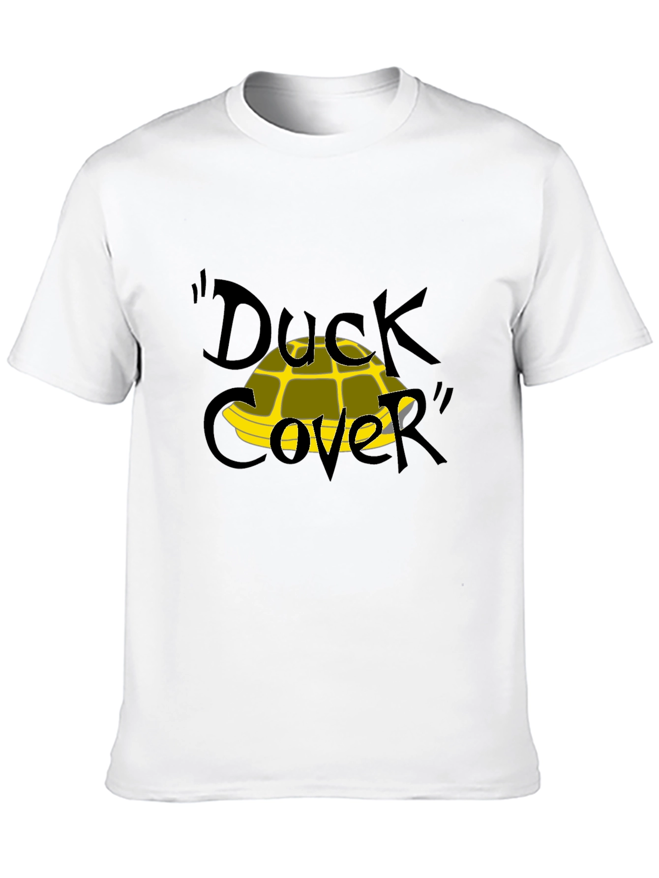 Duck Cover Funny Graphic T-Shirt