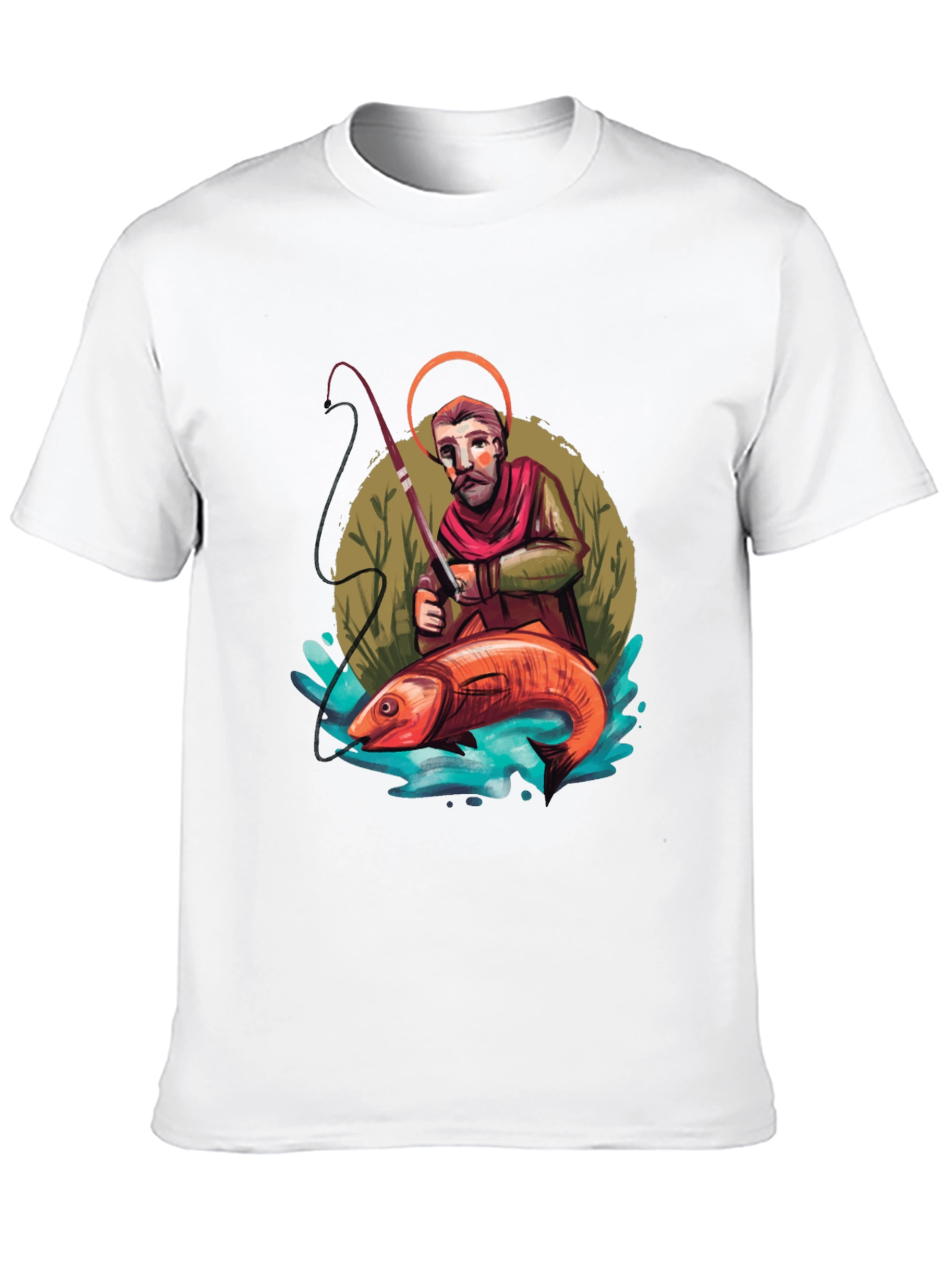 Saint Peter Fishing Graphic Tee - Black