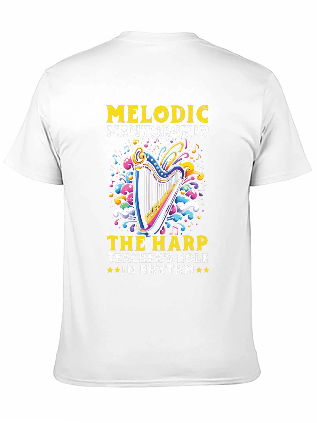 Melodic Mentorship Harp Teacher T-Shirt
