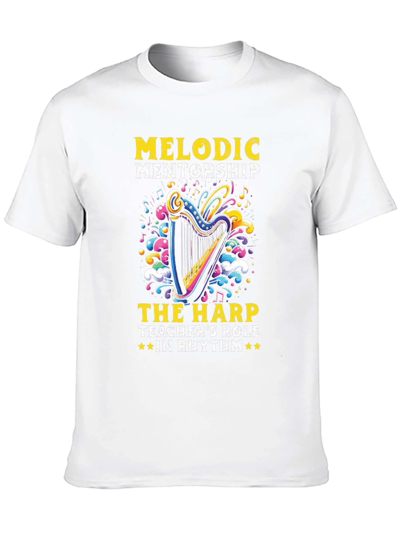 Melodic Mentorship Harp Teacher T-Shirt