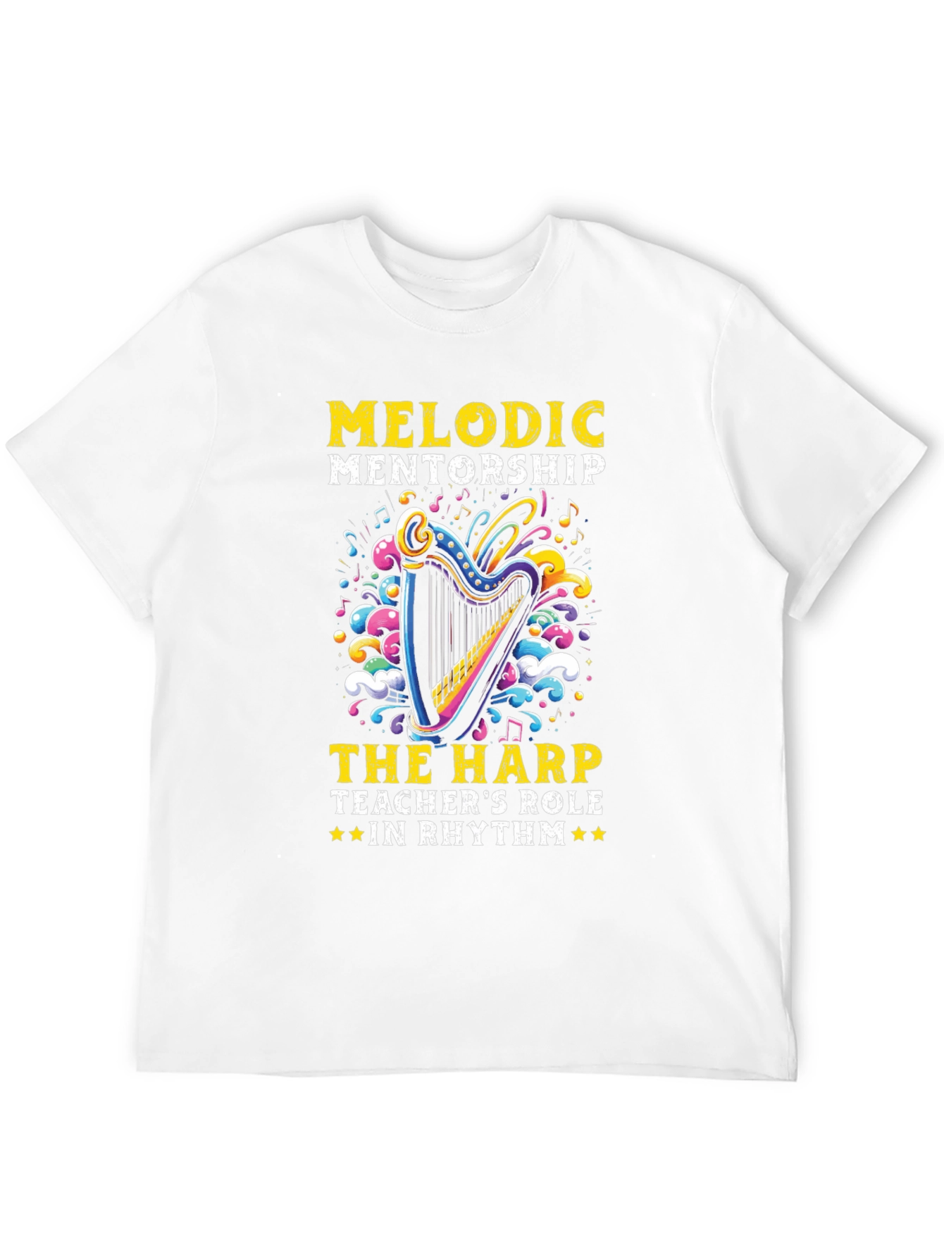 Melodic Mentorship Harp Teacher T-Shirt