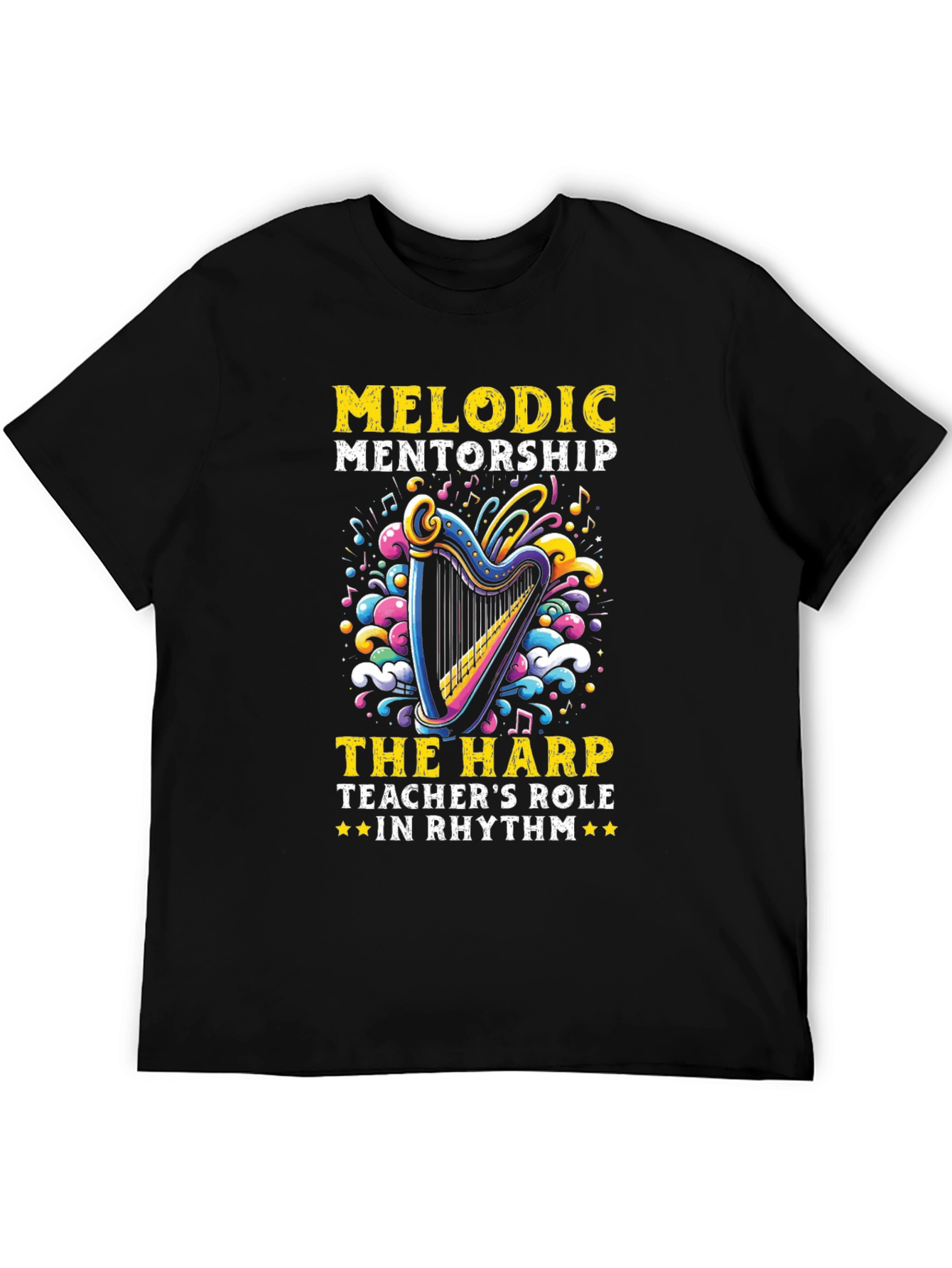 Melodic Mentorship Harp Teacher T-Shirt