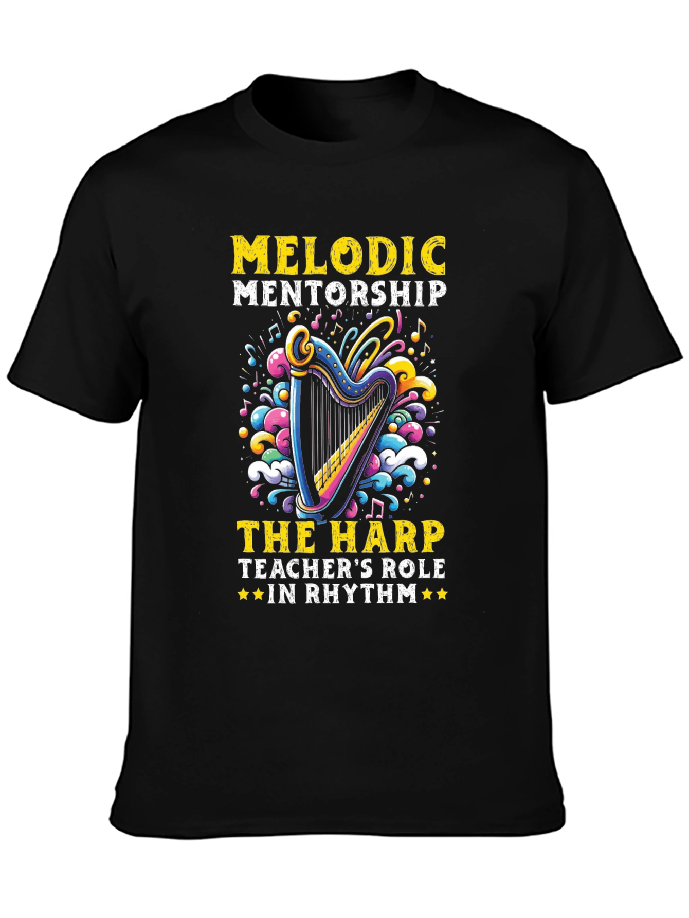 Melodic Mentorship Harp Teacher T-Shirt