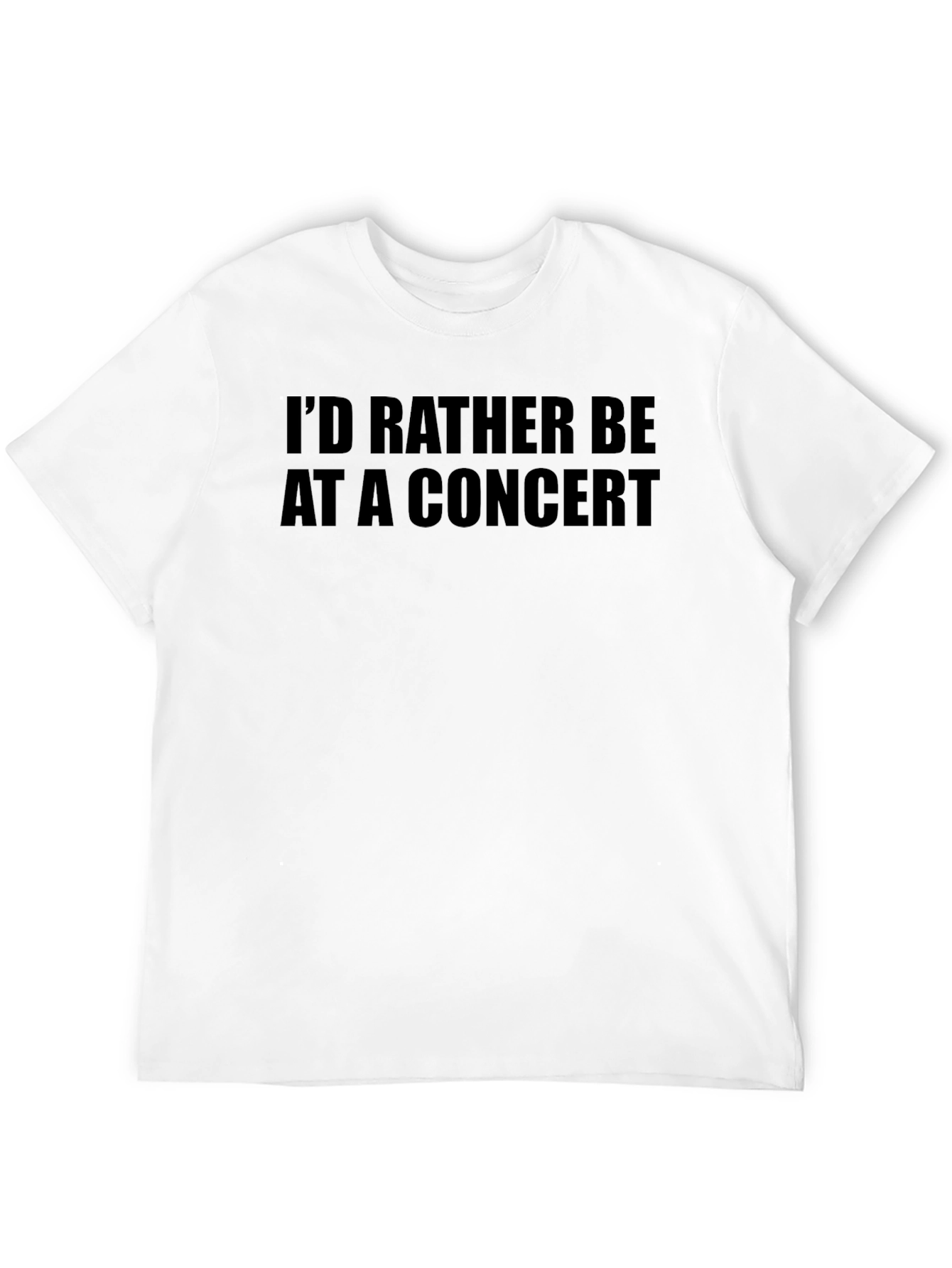 Concert Lovers Black Graphic Tee