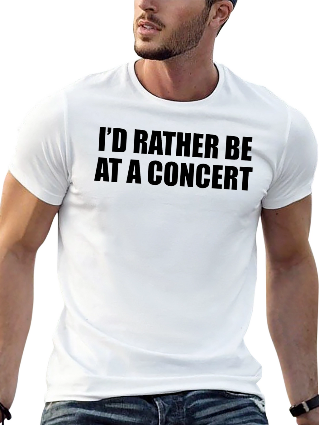 Concert Lovers Black Graphic Tee