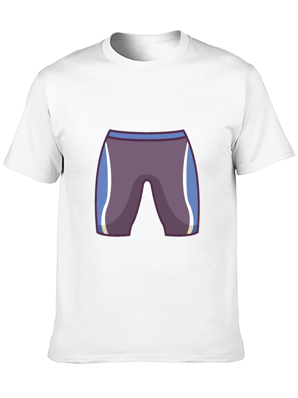 Mens Black T-Shirt with Cartoon Swim Briefs