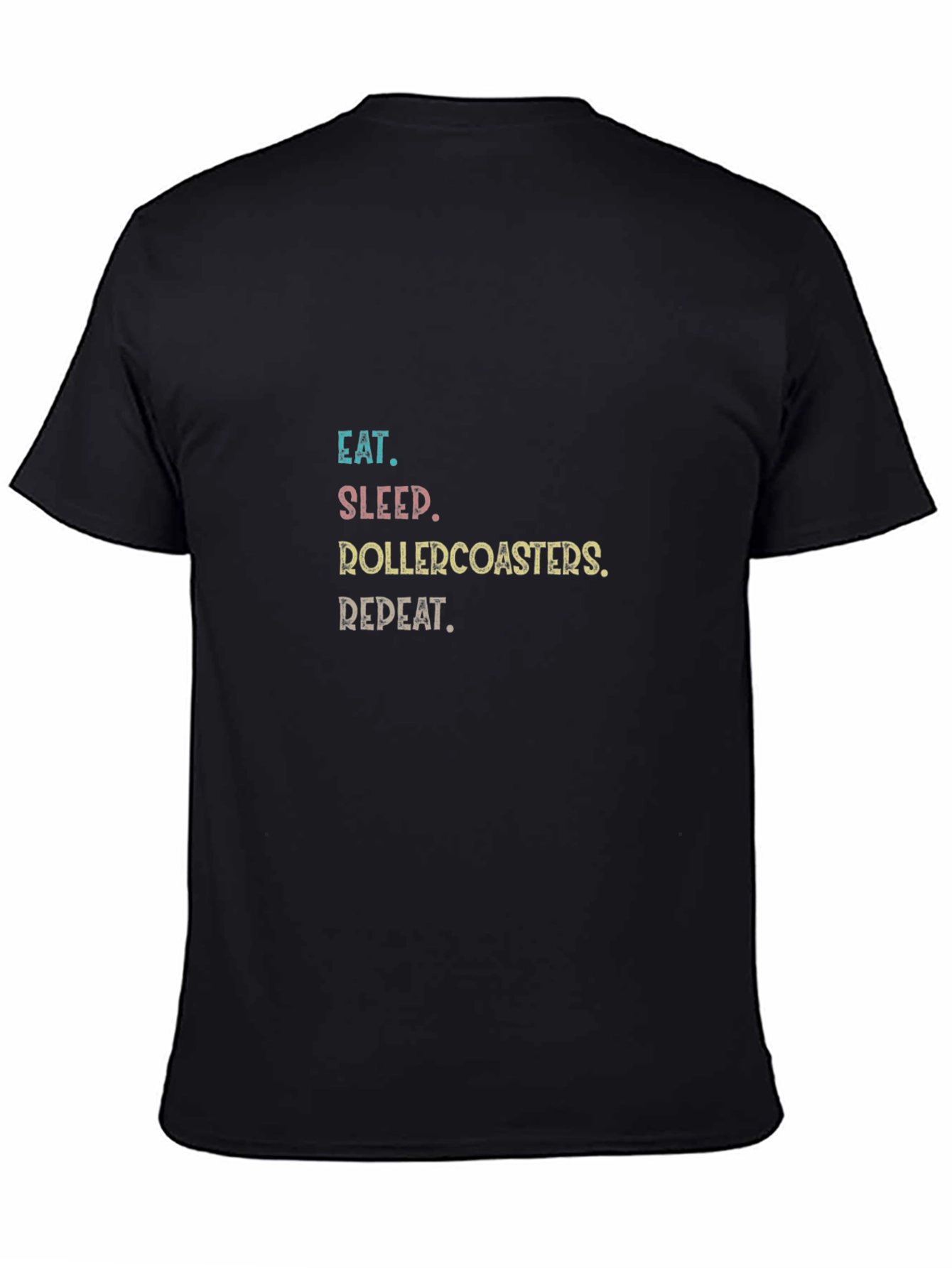 Eat Sleep Rollercoasters Repeat Graphic Tee
