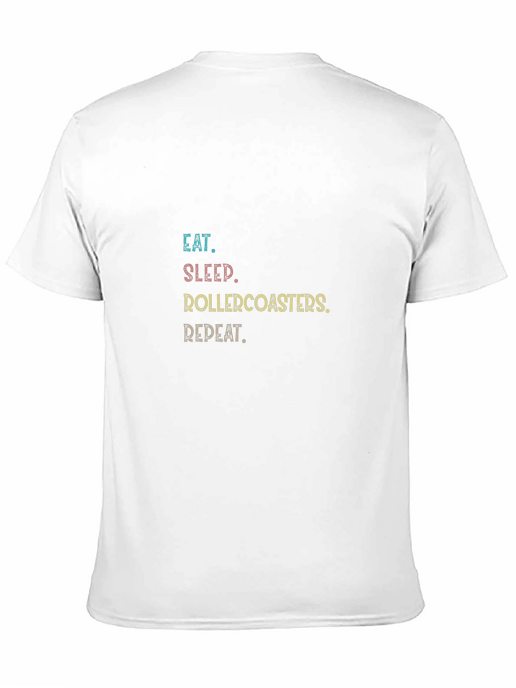Eat Sleep Rollercoasters Repeat Graphic Tee