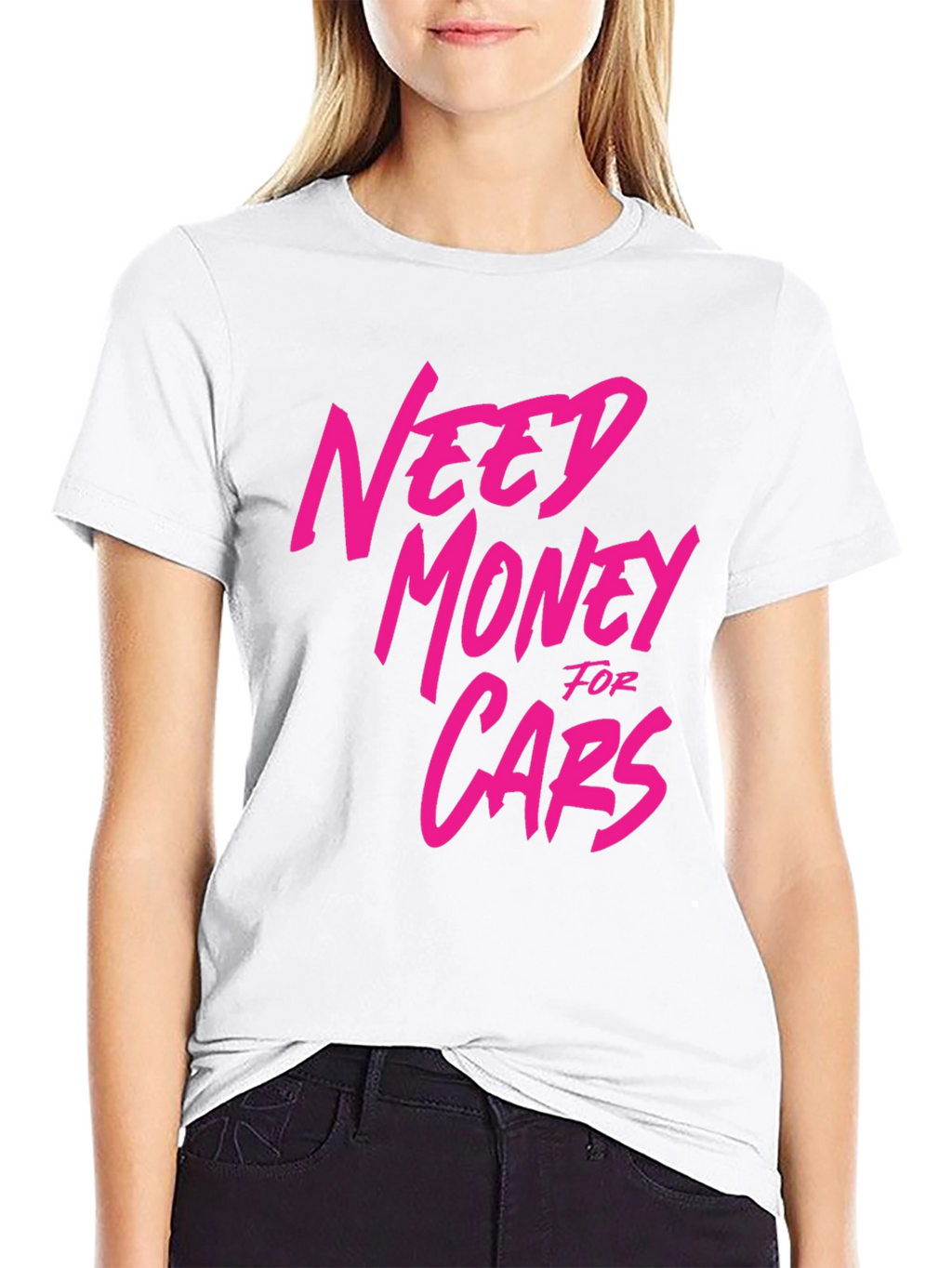 Need Money For Cars Graphic T-Shirt - Black