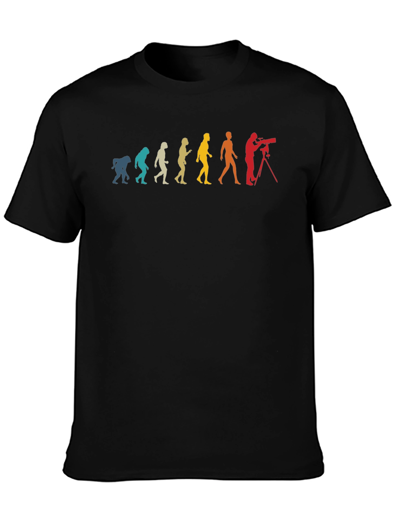 Evolution of Photographer Black T-Shirt