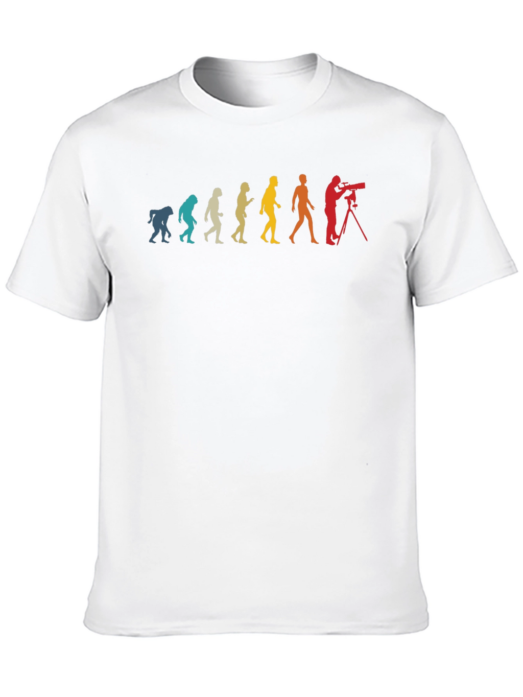 Evolution of Photographer Black T-Shirt