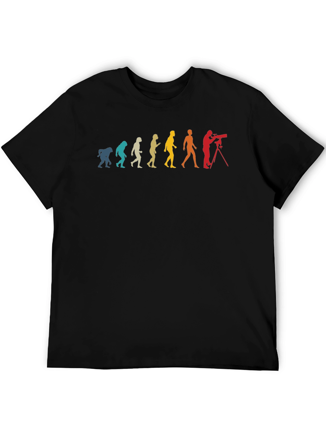 Evolution of Photographer Black T-Shirt