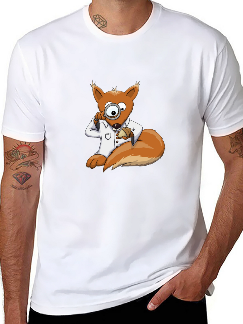 Funny Squirrel Detective T-Shirt