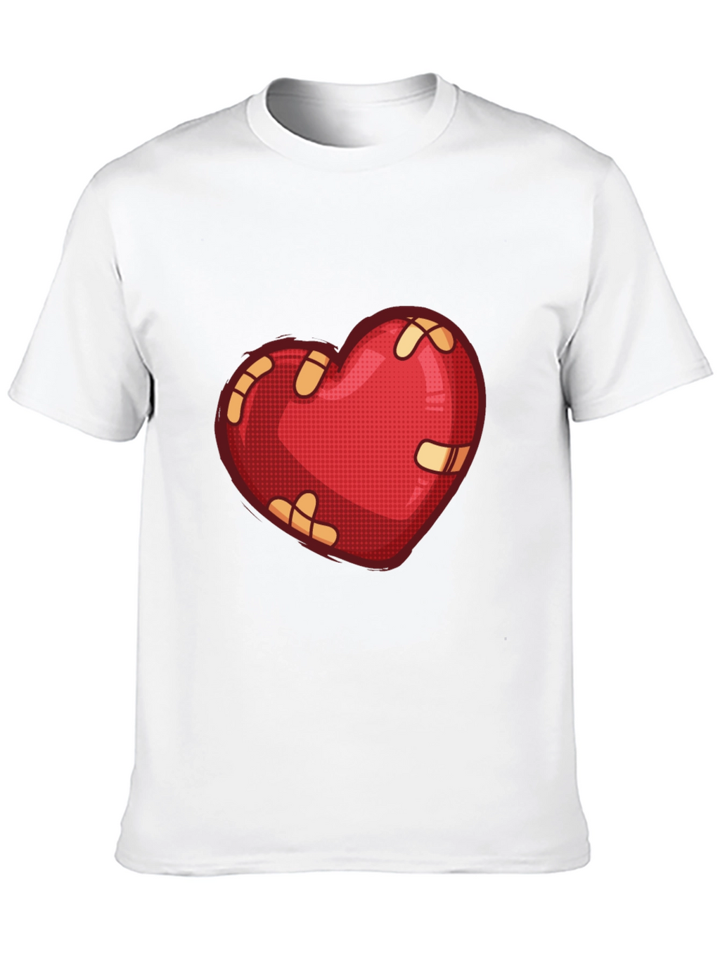 Mended Heart Graphic Tee - Black Casual T-Shirt