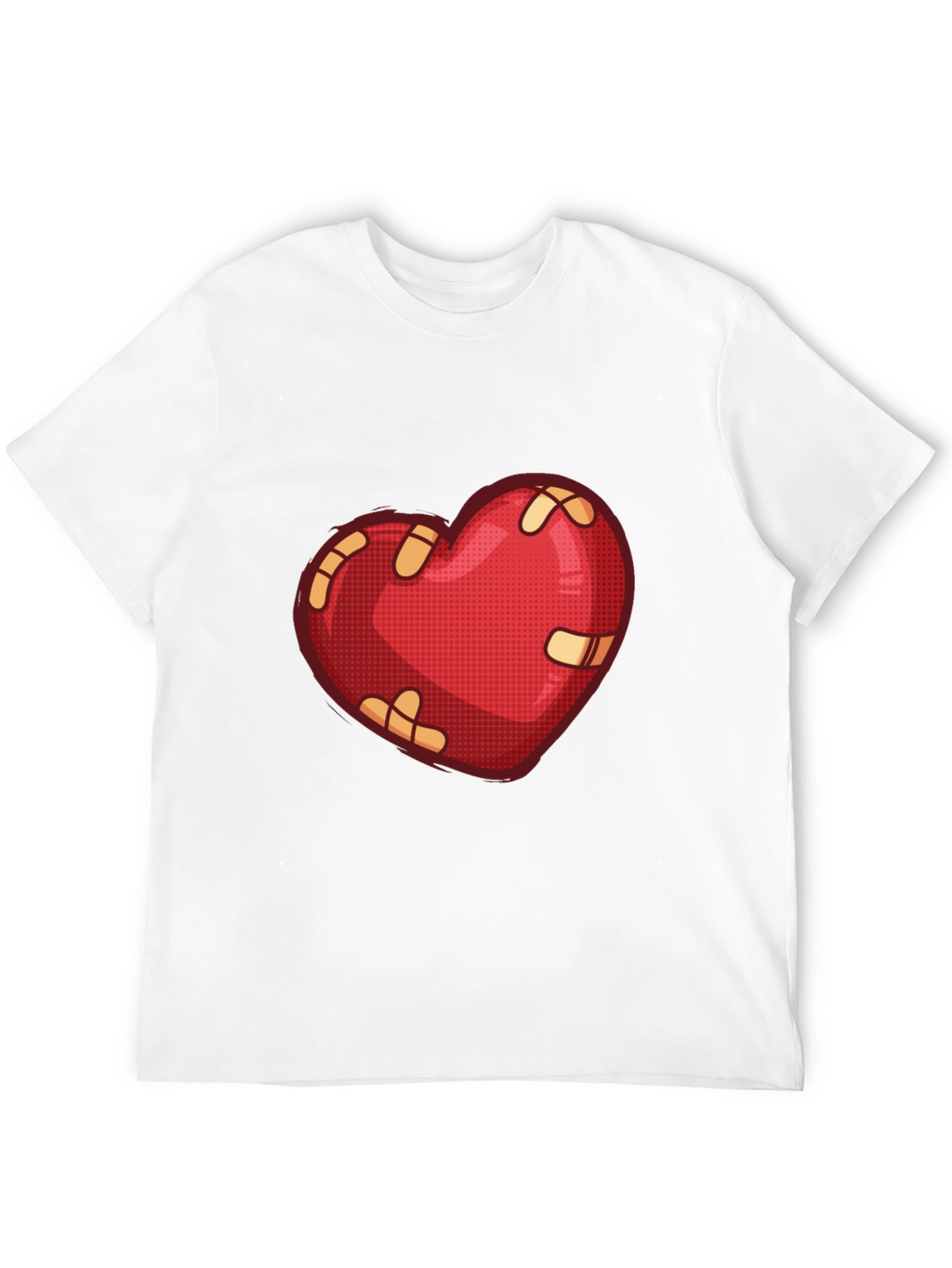 Mended Heart Graphic Tee - Black Casual T-Shirt