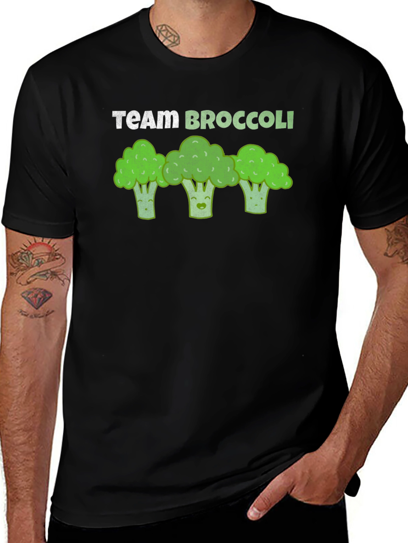 Team Broccoli Graphic T-Shirt - Healthy Food Tee