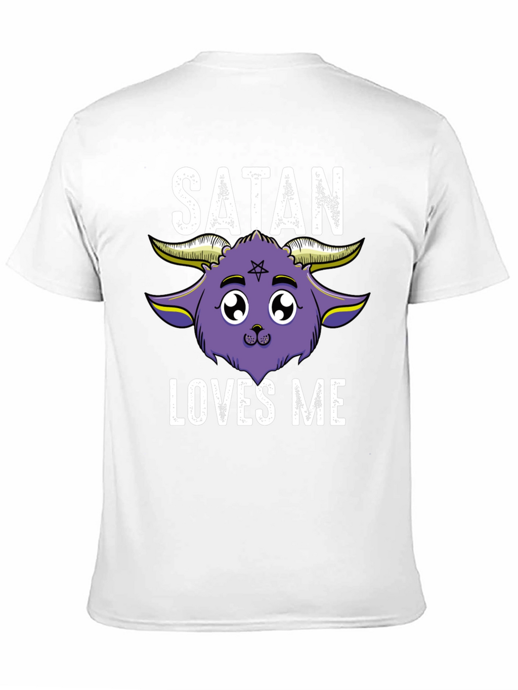 Satan Loves Me T-Shirt - Cute Kawaii Goat Design