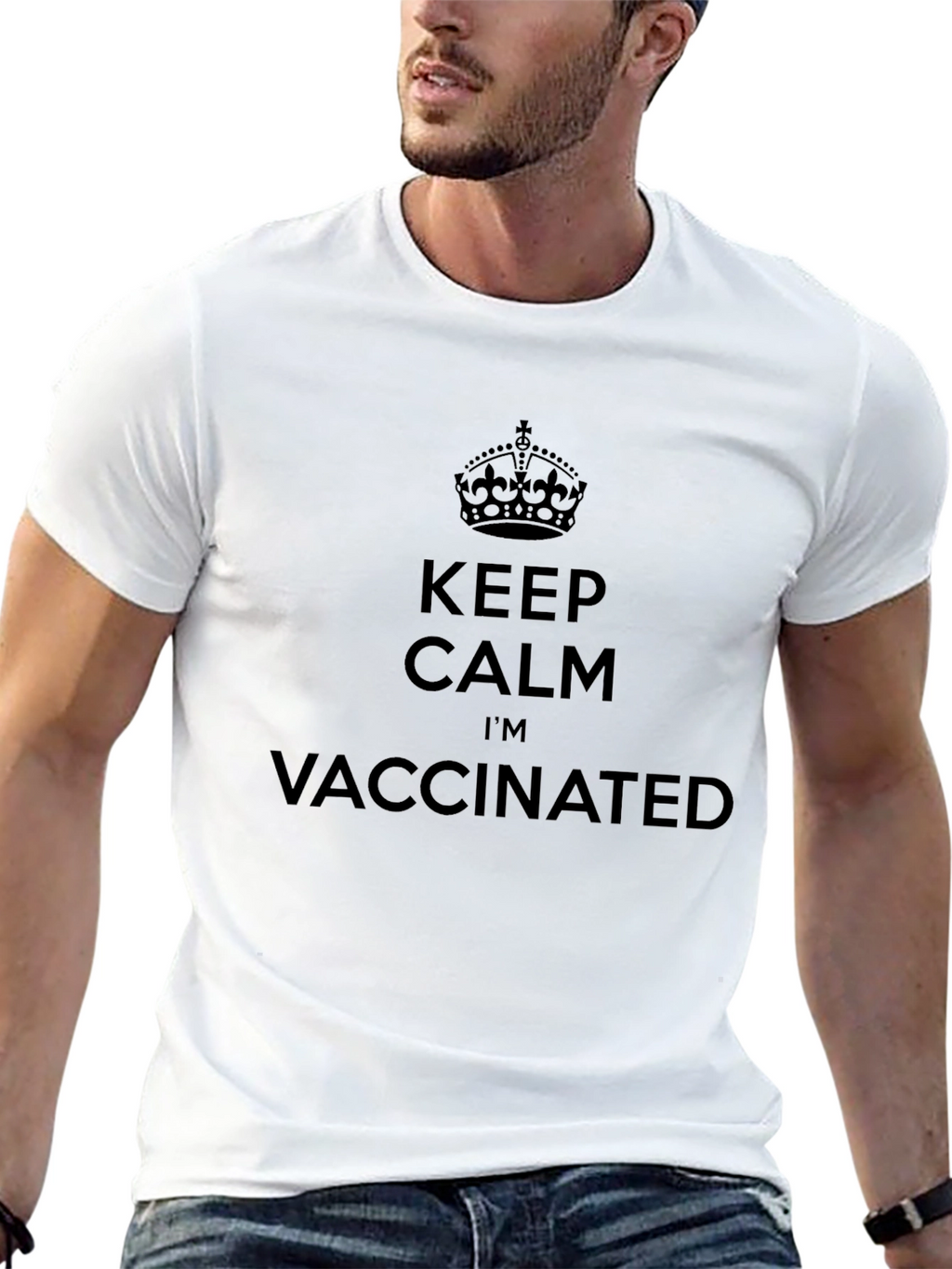 Keep Calm Im Vaccinated T-Shirt
