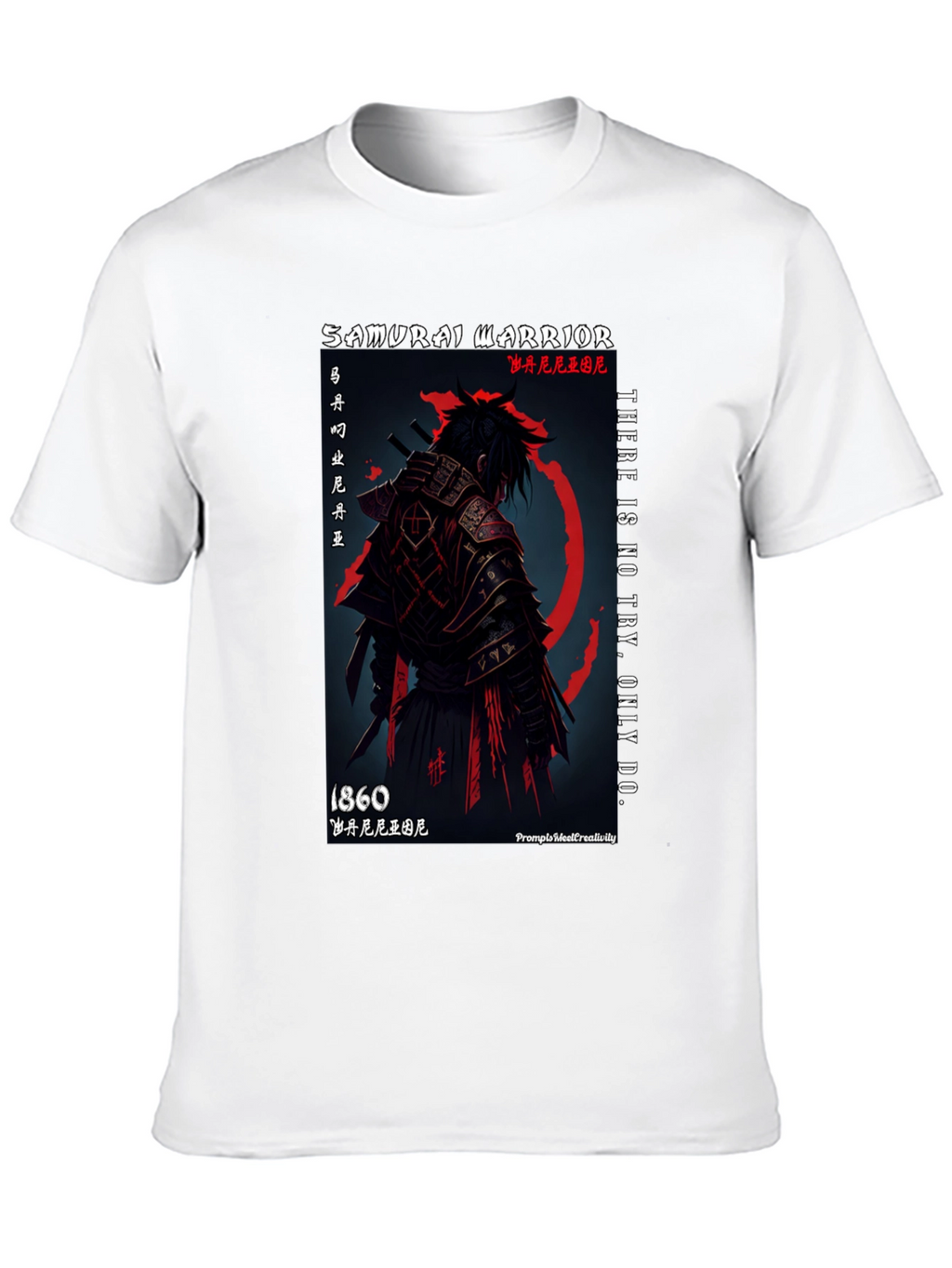 Samurai Warrior Graphic T-Shirt - 1860