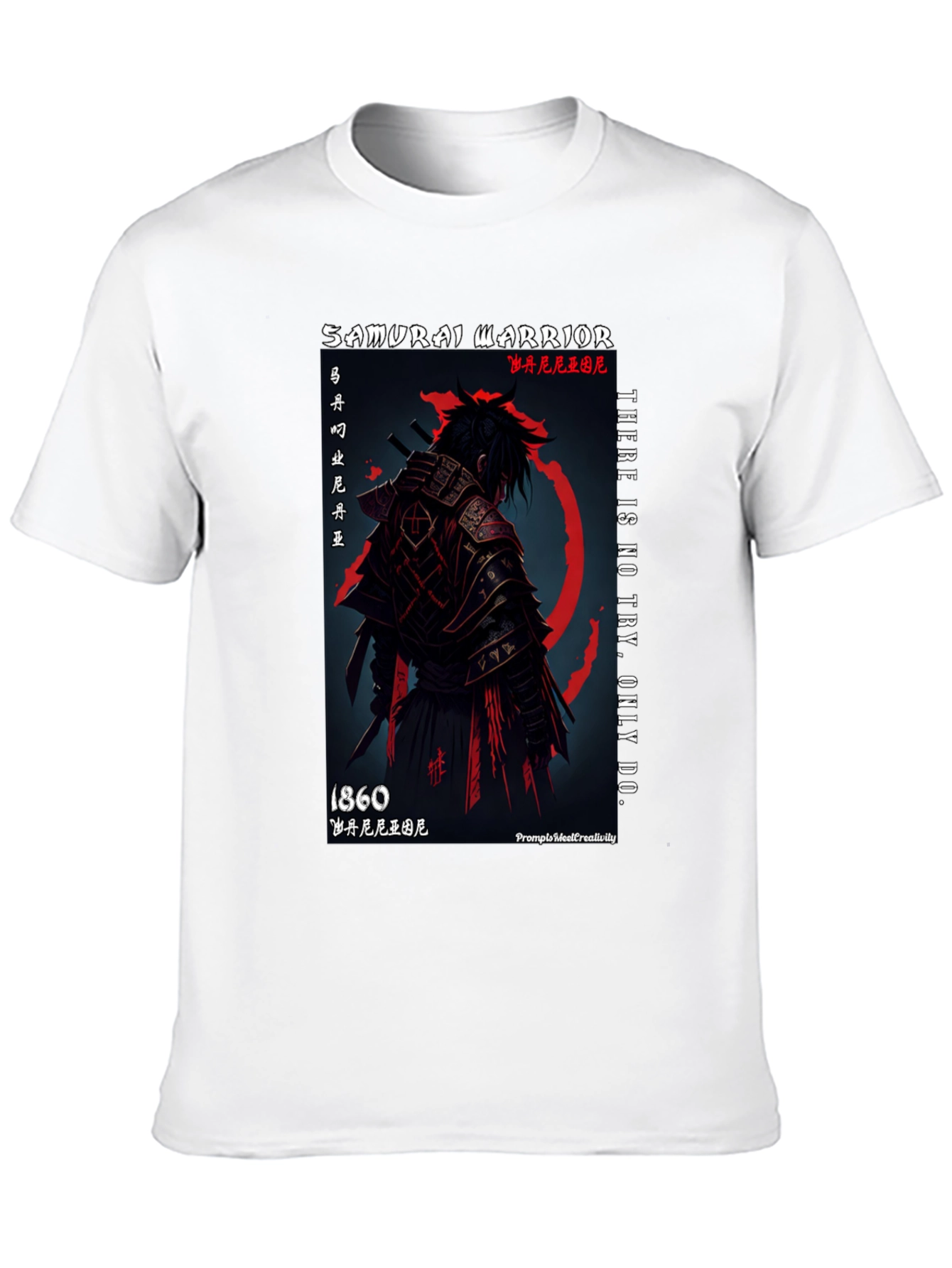 Samurai Warrior Graphic T-Shirt - 1860