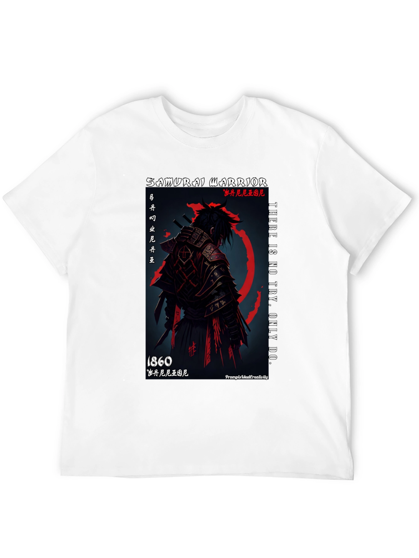 Samurai Warrior Graphic T-Shirt - 1860