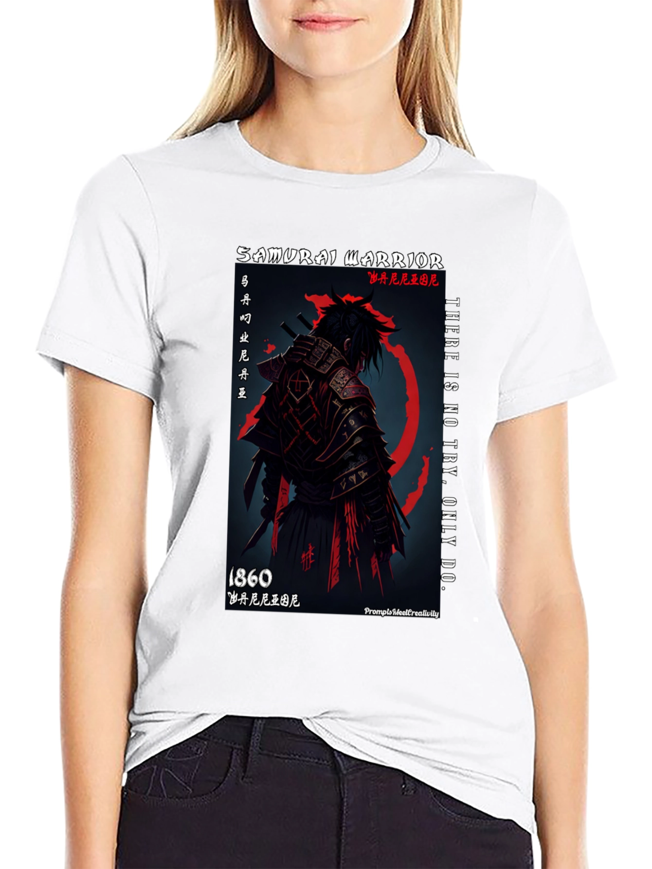 Samurai Warrior Graphic T-Shirt - 1860