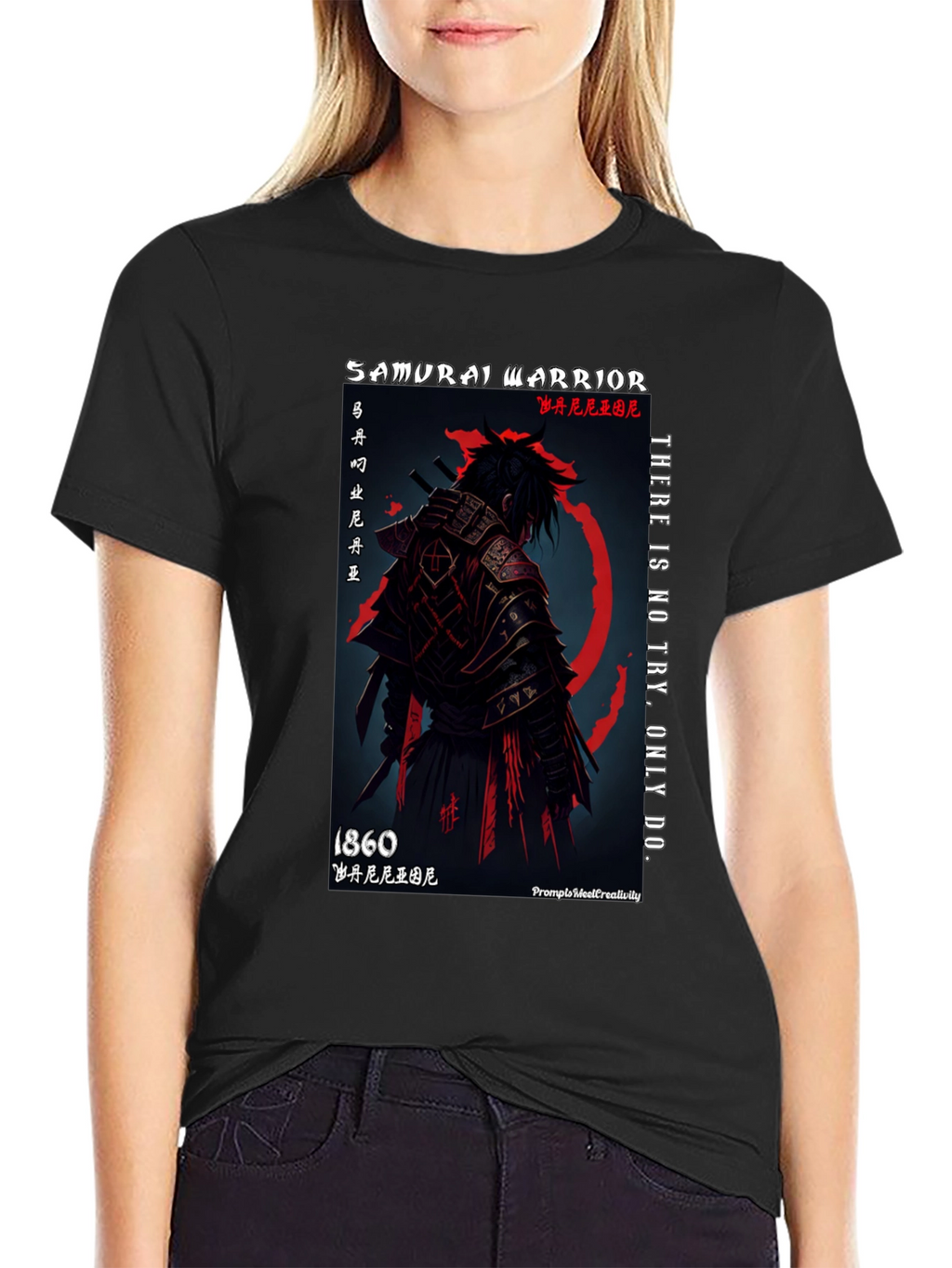 Samurai Warrior Graphic T-Shirt - 1860