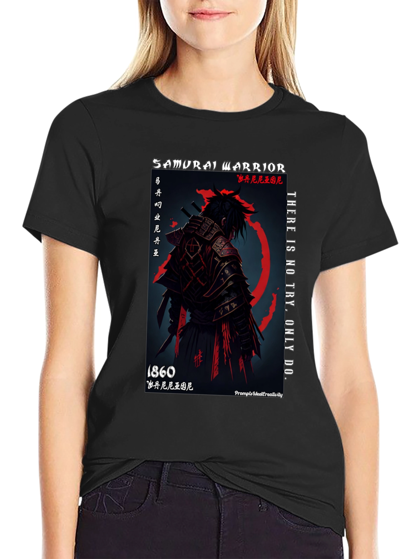 Samurai Warrior Graphic T-Shirt - 1860
