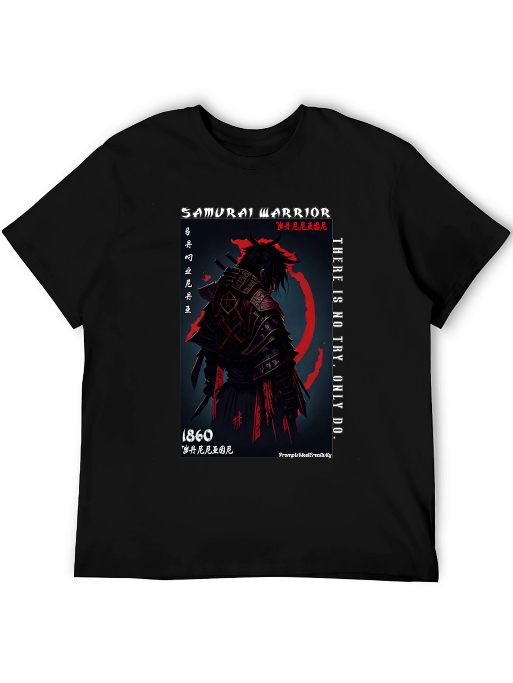 Samurai Warrior Graphic T-Shirt - 1860
