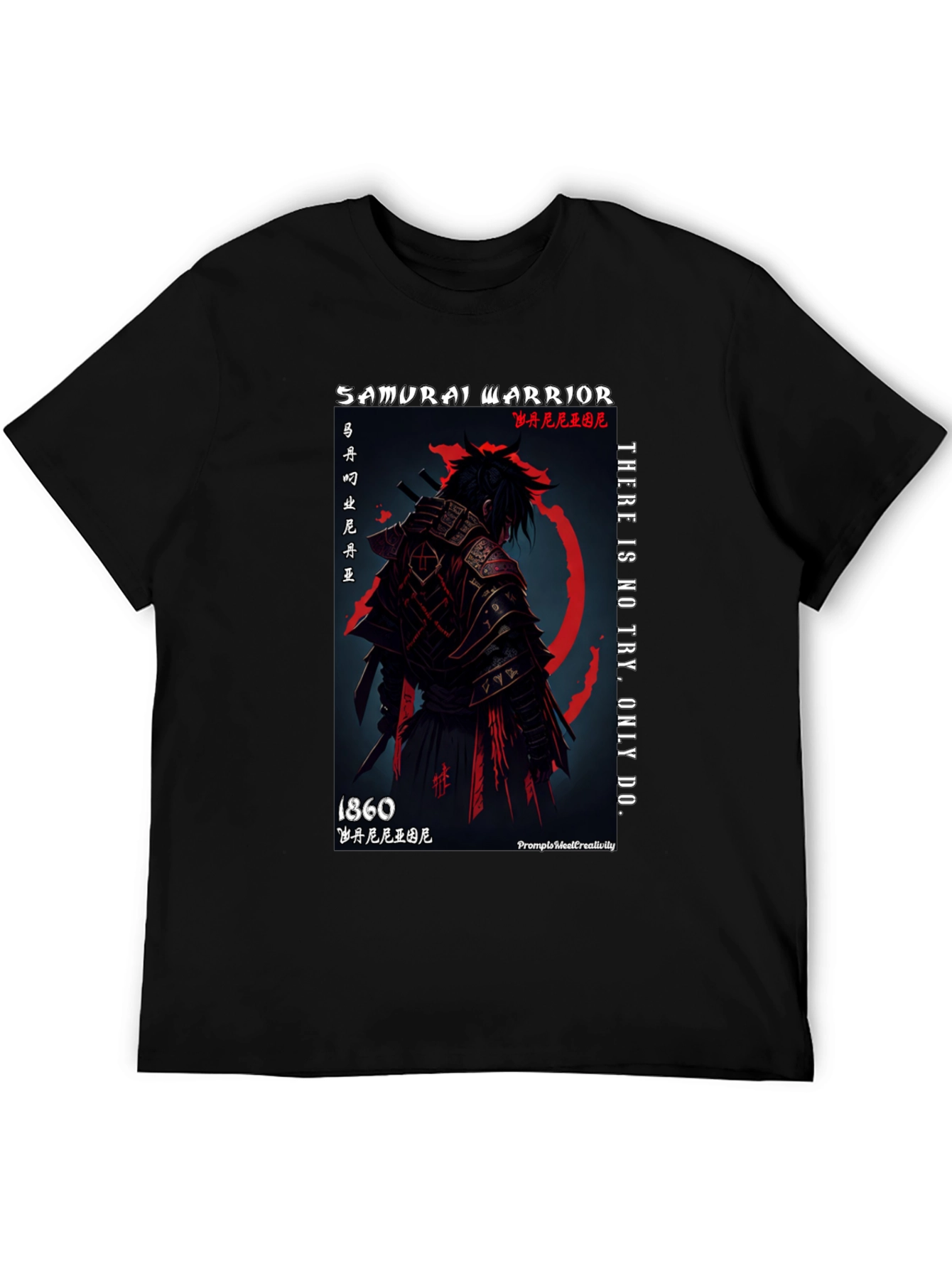 Samurai Warrior Graphic T-Shirt - 1860