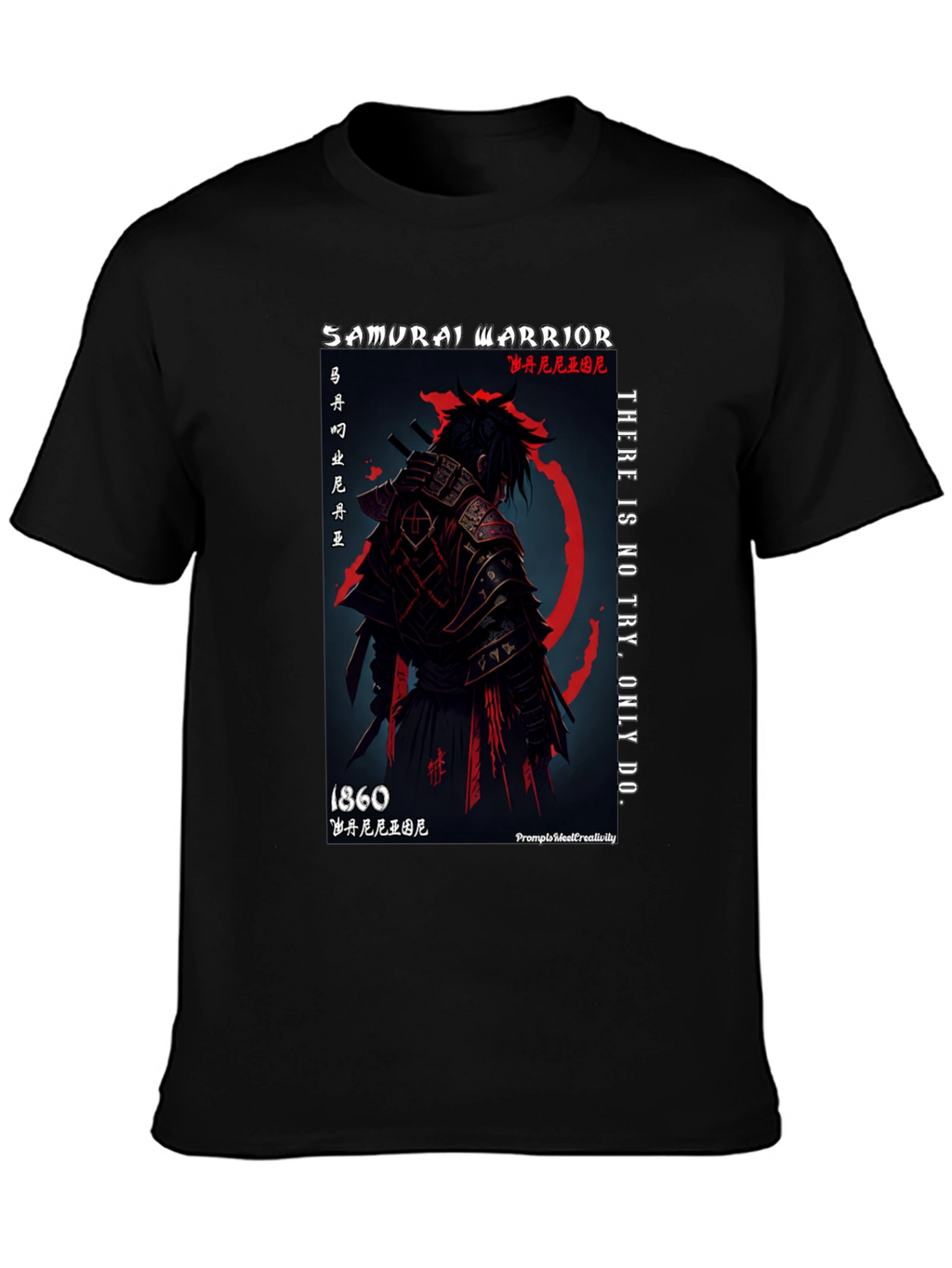 Samurai Warrior Graphic T-Shirt - 1860