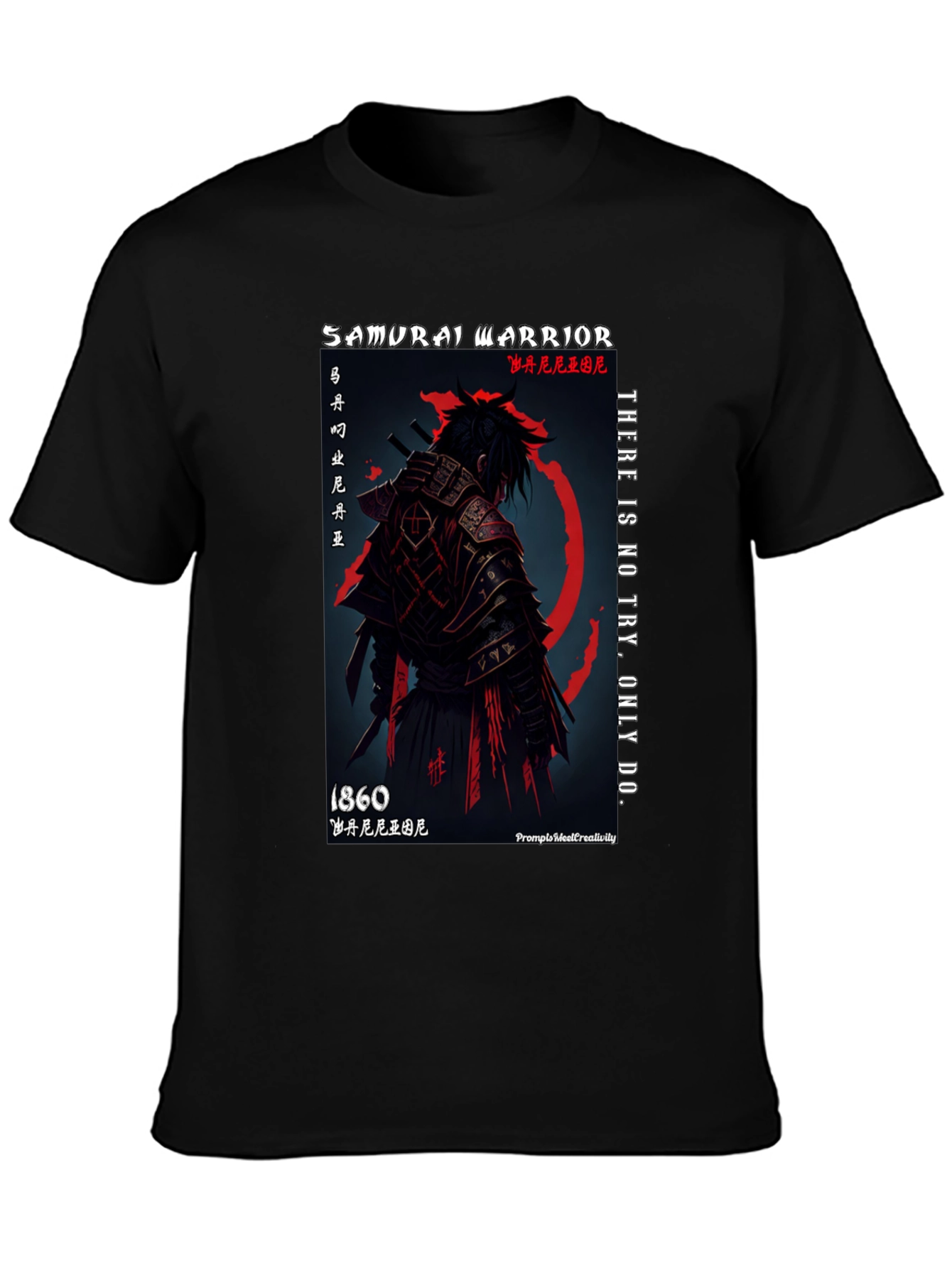 Samurai Warrior Graphic T-Shirt - 1860