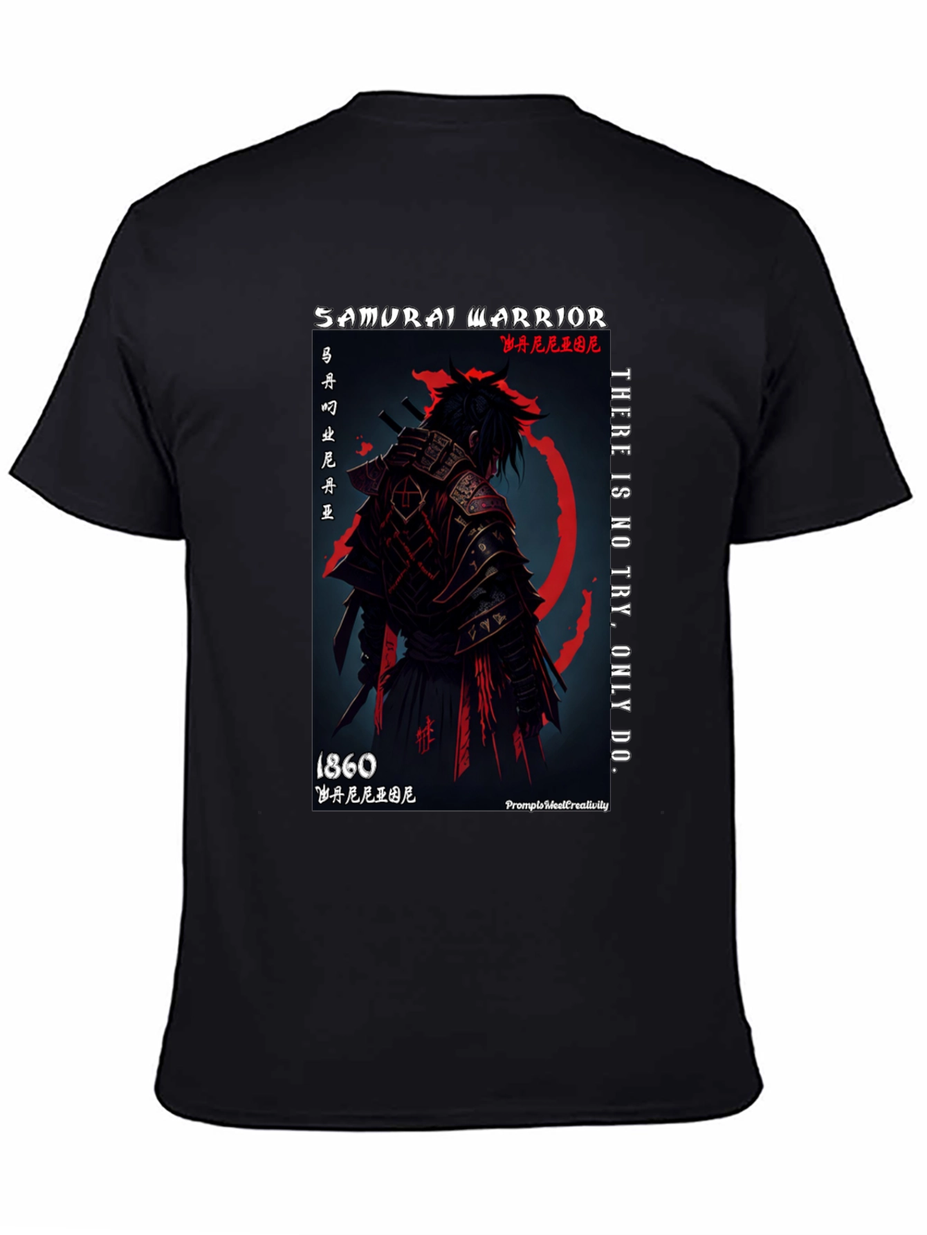 Samurai Warrior Graphic T-Shirt - 1860