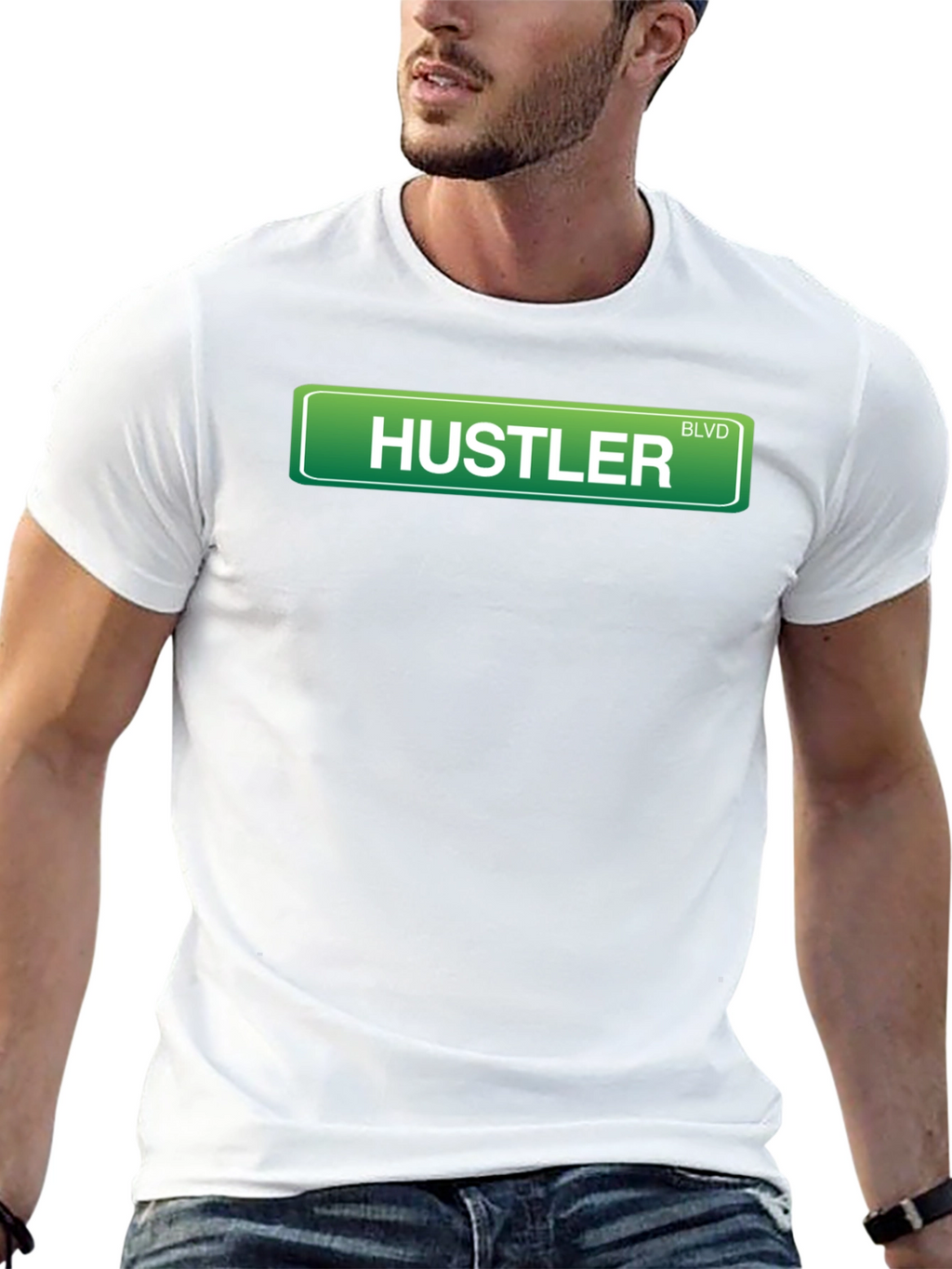 Hustler Boulevard Graphic T-Shirt - Streetwear Style