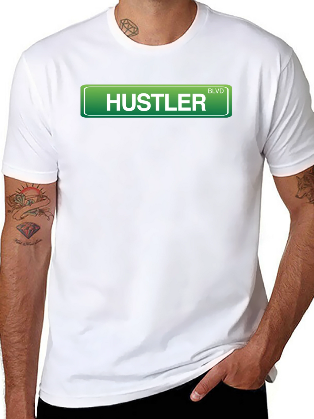 Hustler Boulevard Graphic T-Shirt - Streetwear Style