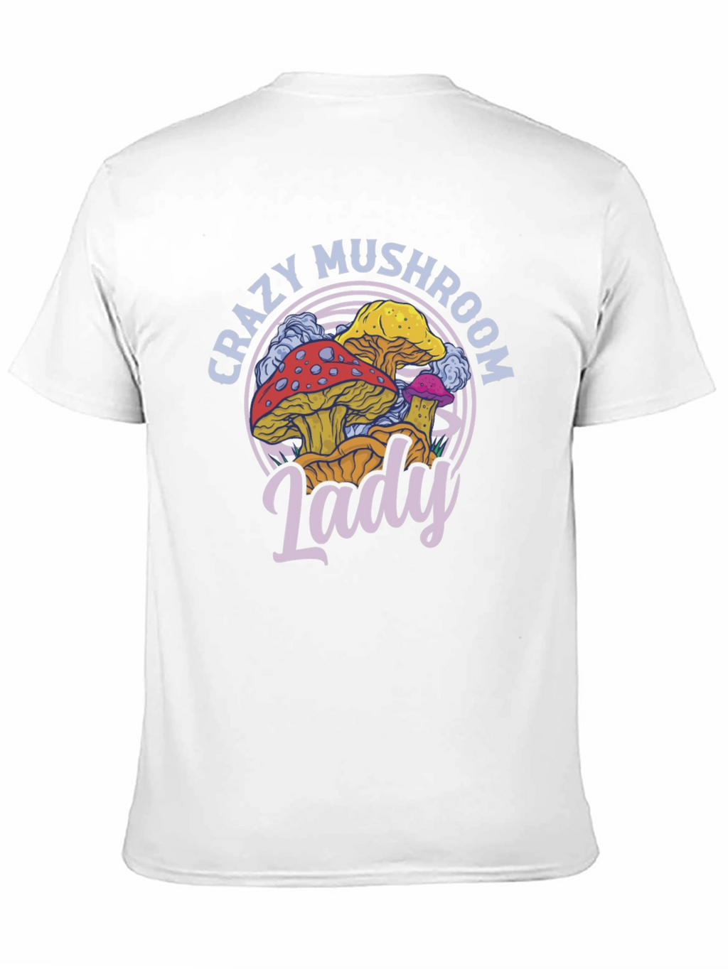 Crazy Mushroom Lady T-Shirt - Fun Graphic Tee