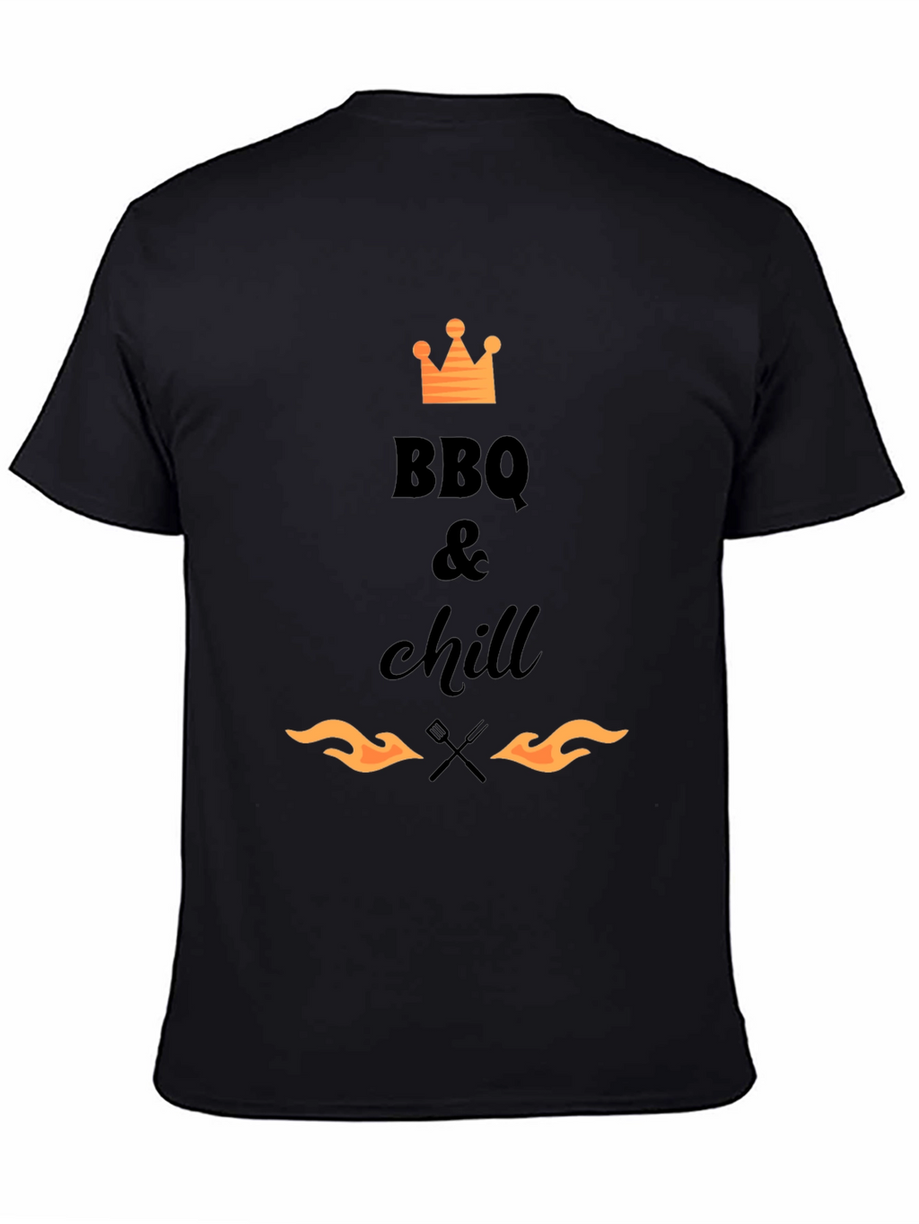BBQ & Chill T-Shirt - Black Graphic Tee