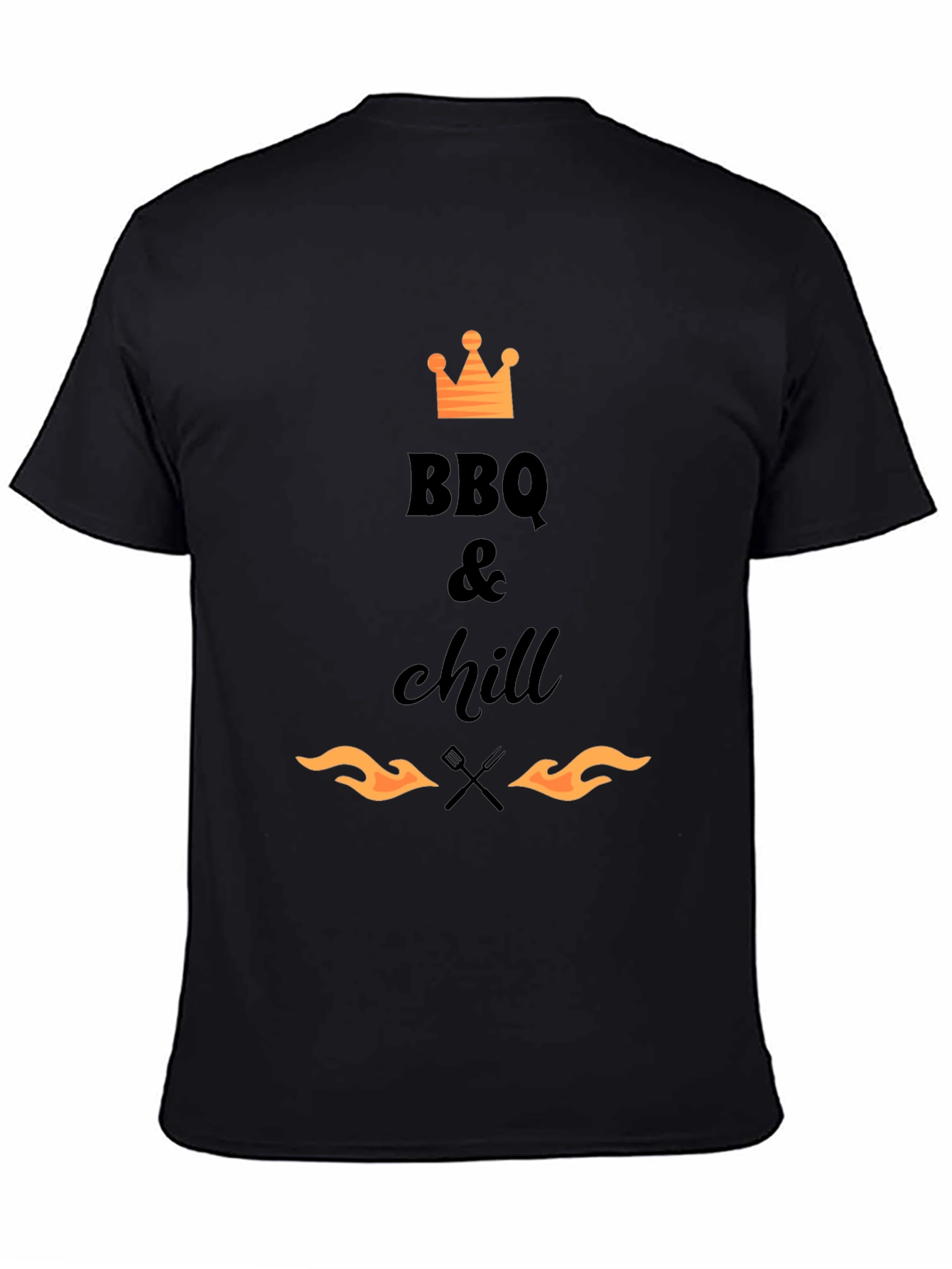 BBQ & Chill T-Shirt - Black Graphic Tee