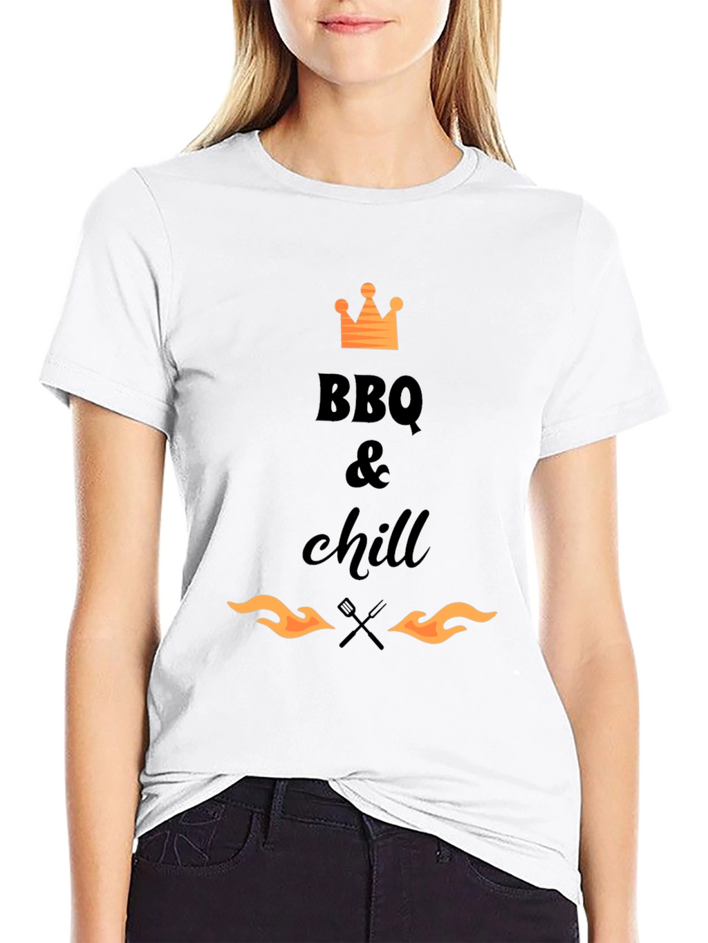 BBQ & Chill T-Shirt - Black Graphic Tee