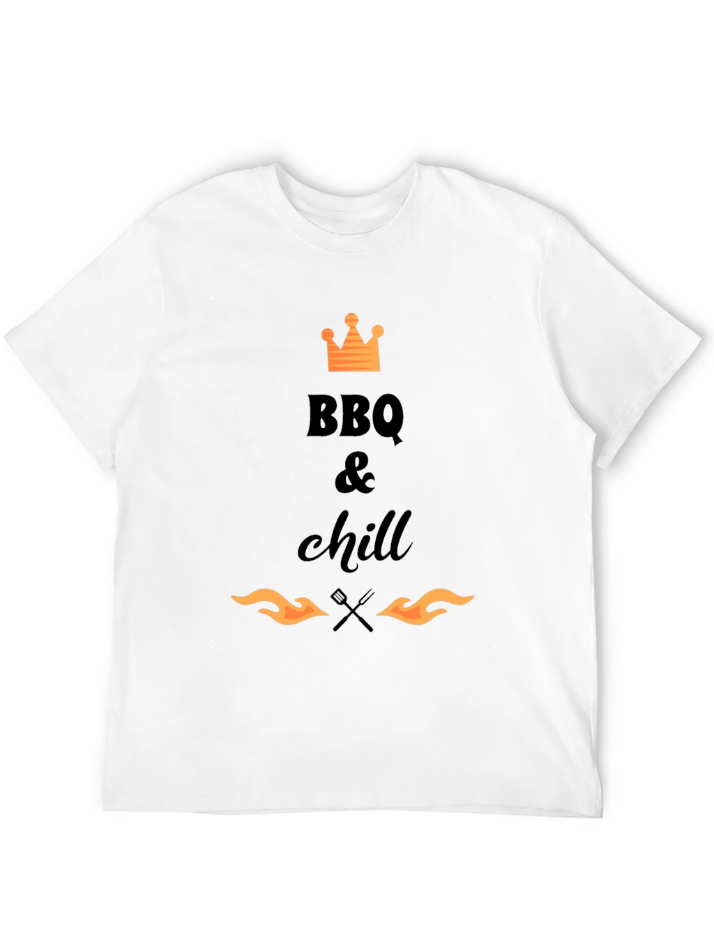 BBQ & Chill T-Shirt - Black Graphic Tee