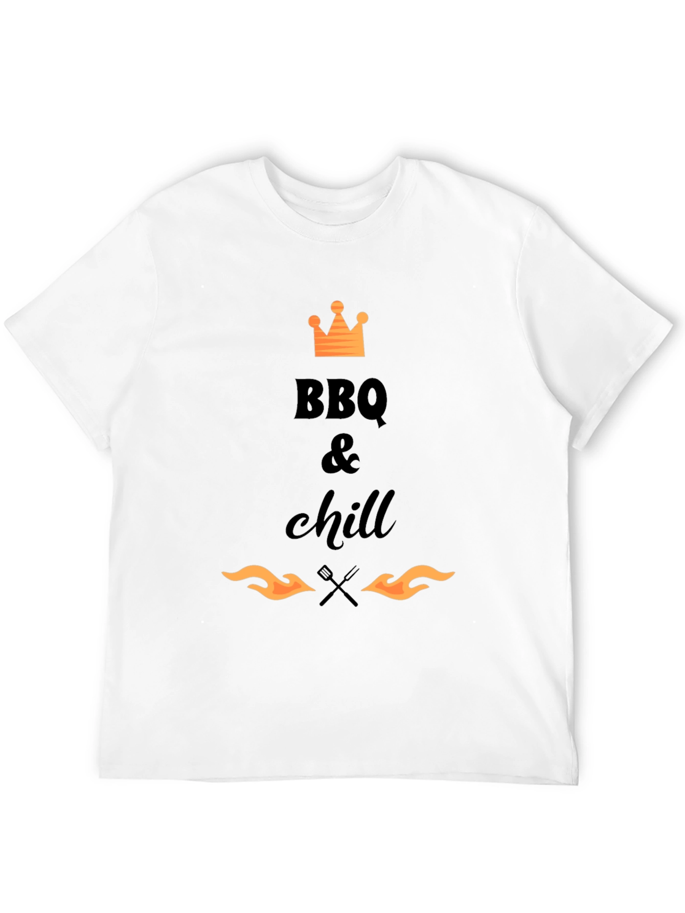 BBQ & Chill T-Shirt - Black Graphic Tee